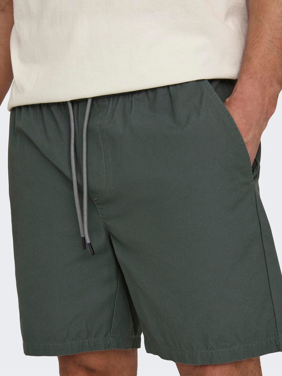 ONLY & SONS Normal geschnitten Shorts -Balsam Green - 22027949
