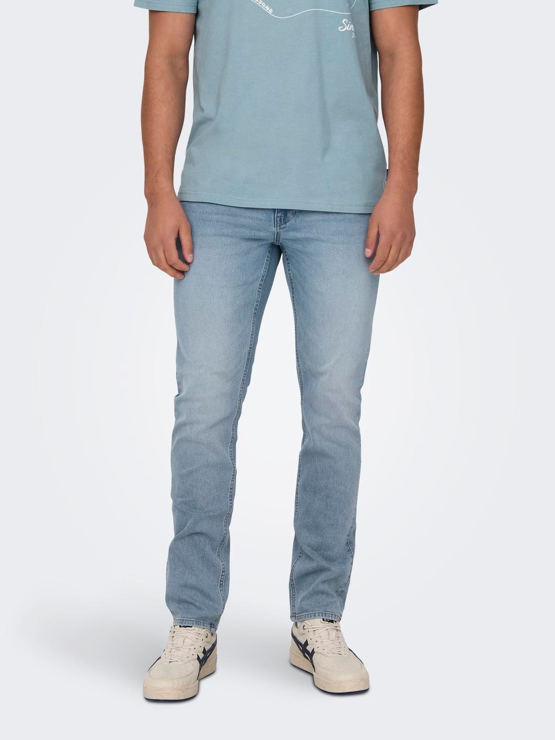 ONLY & SONS Slim fit Jeans -Light Blue Denim - 22027992