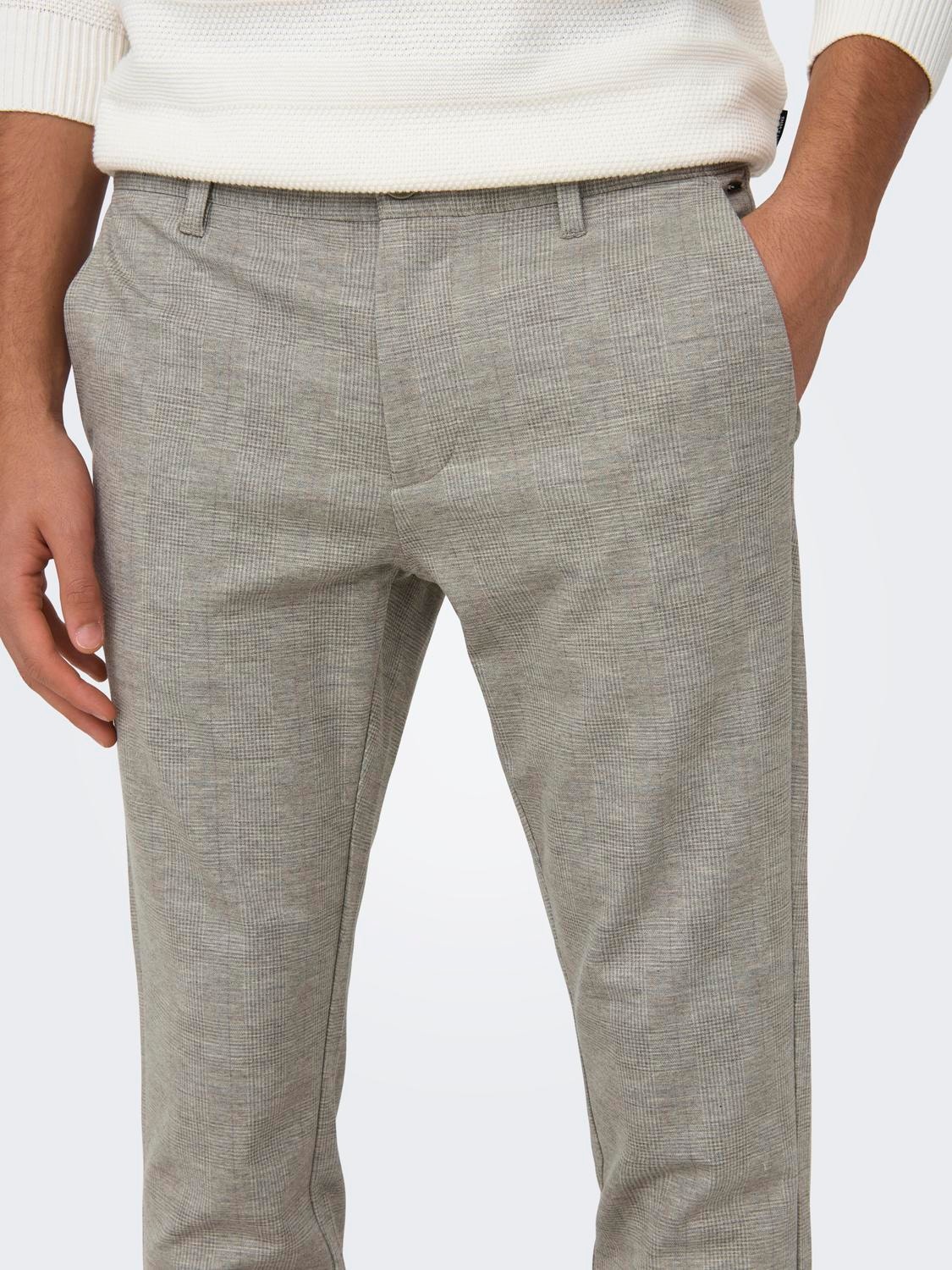 ONLY & SONS Slim Fit Chinos -Chinchilla - 22028113