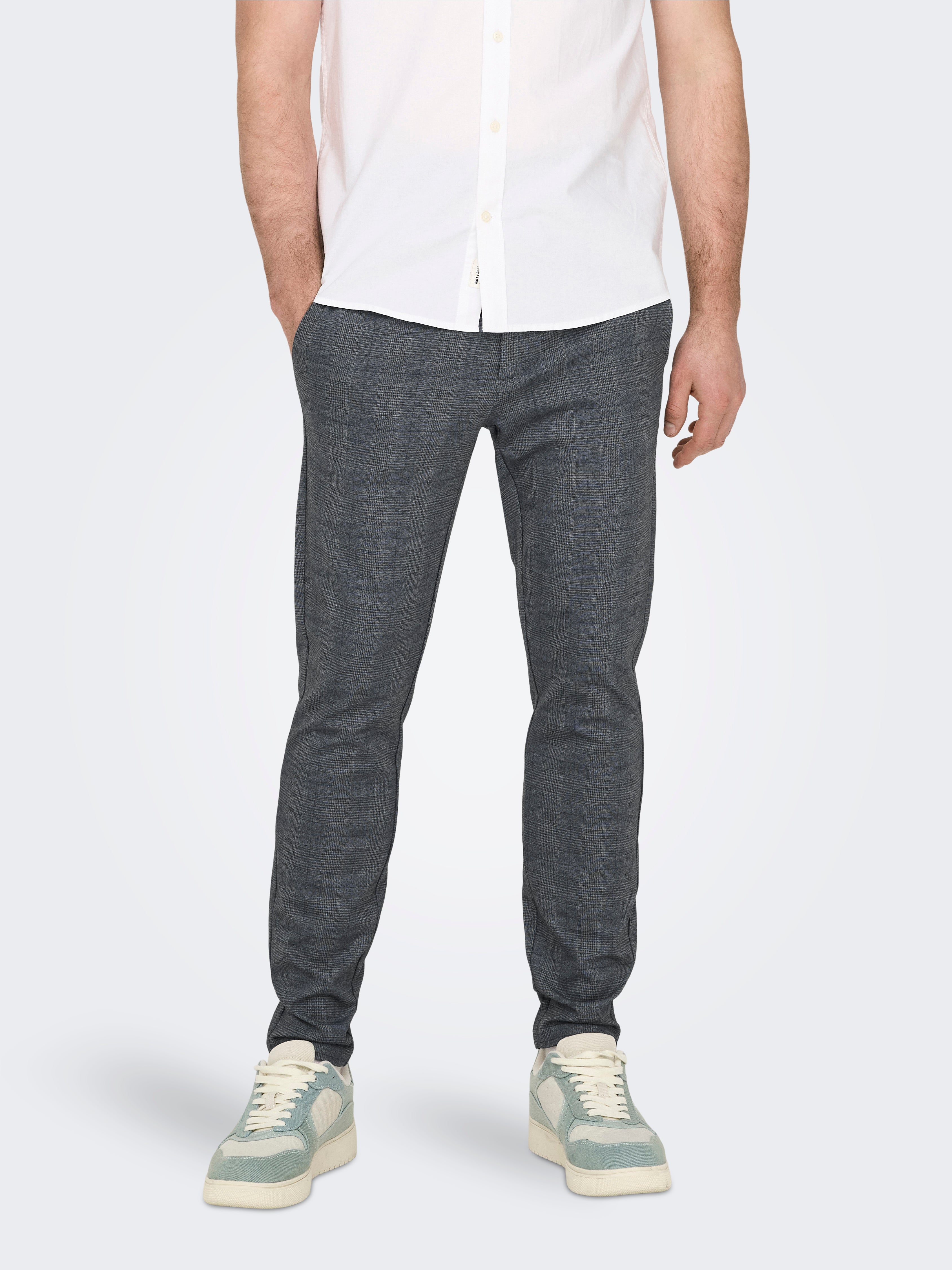 ONSMARK Slim Fit Trousers | Dark Blue | ONLY & SONS®