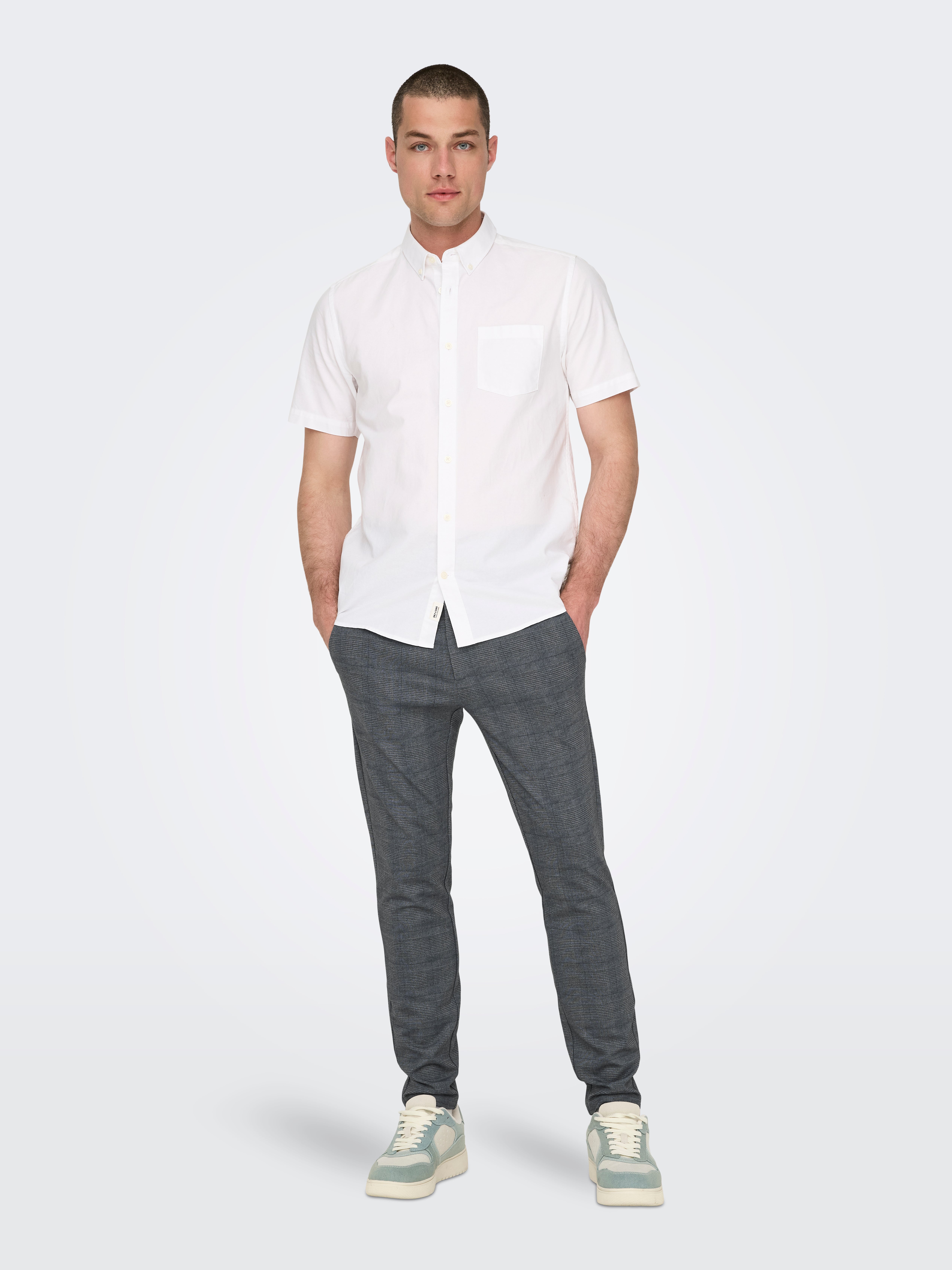 ONSMARK Slim Fit Trousers | Dark Blue | ONLY & SONS® ONSMARK Slim Fit Trousers | Dark Blue | ONLY & SONS®