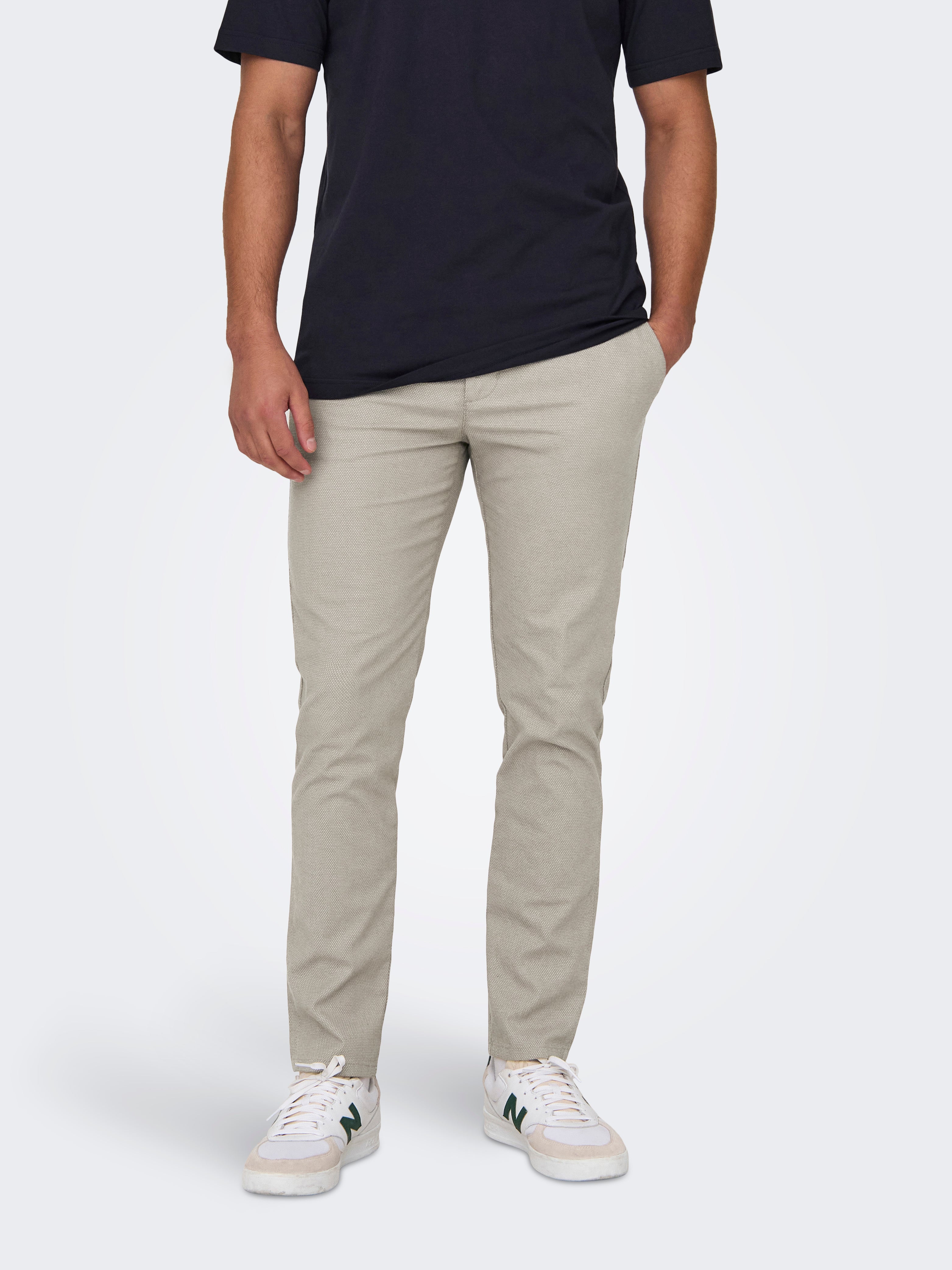 ONSMARK Slim Fit Trousers | Medium Grey | ONLY & SONS®
