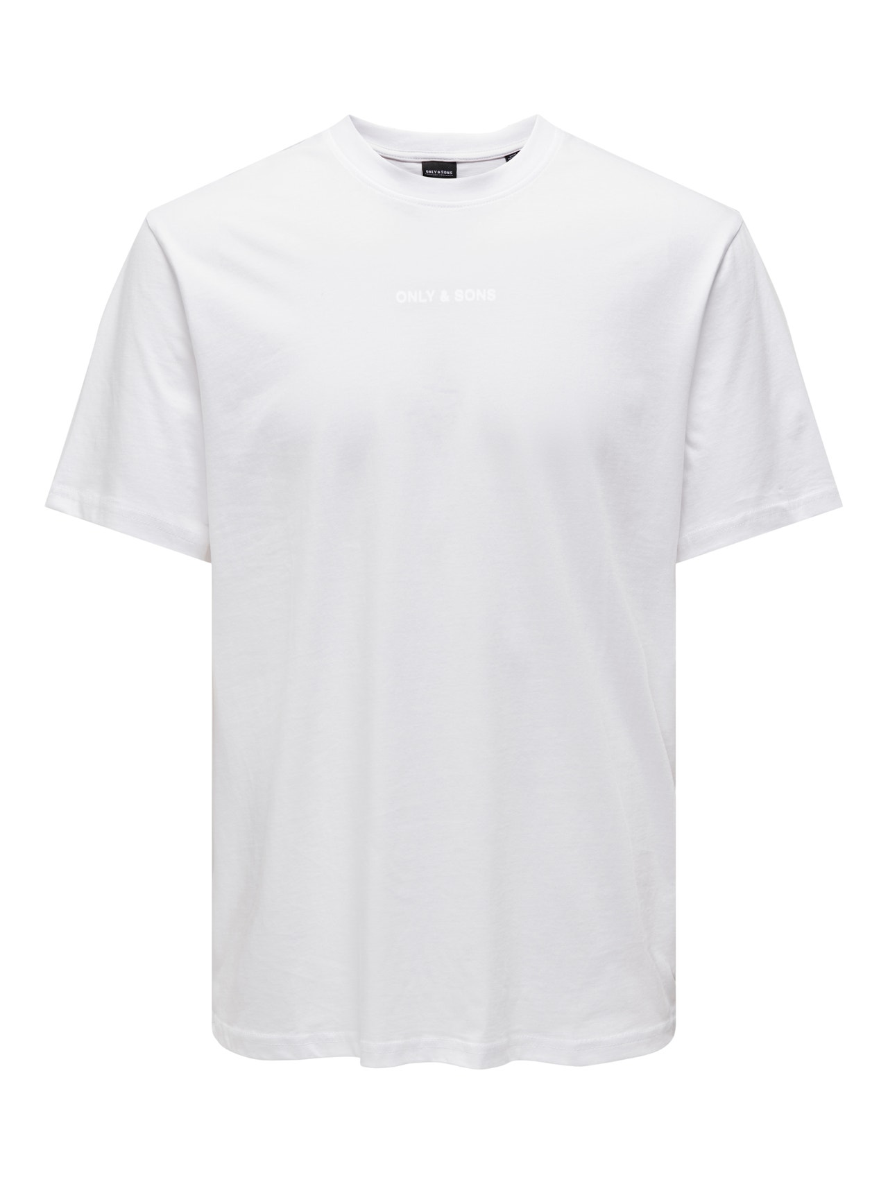 ONLY & SONS Regular fit O-hals T-shirts -Bright White - 22028147