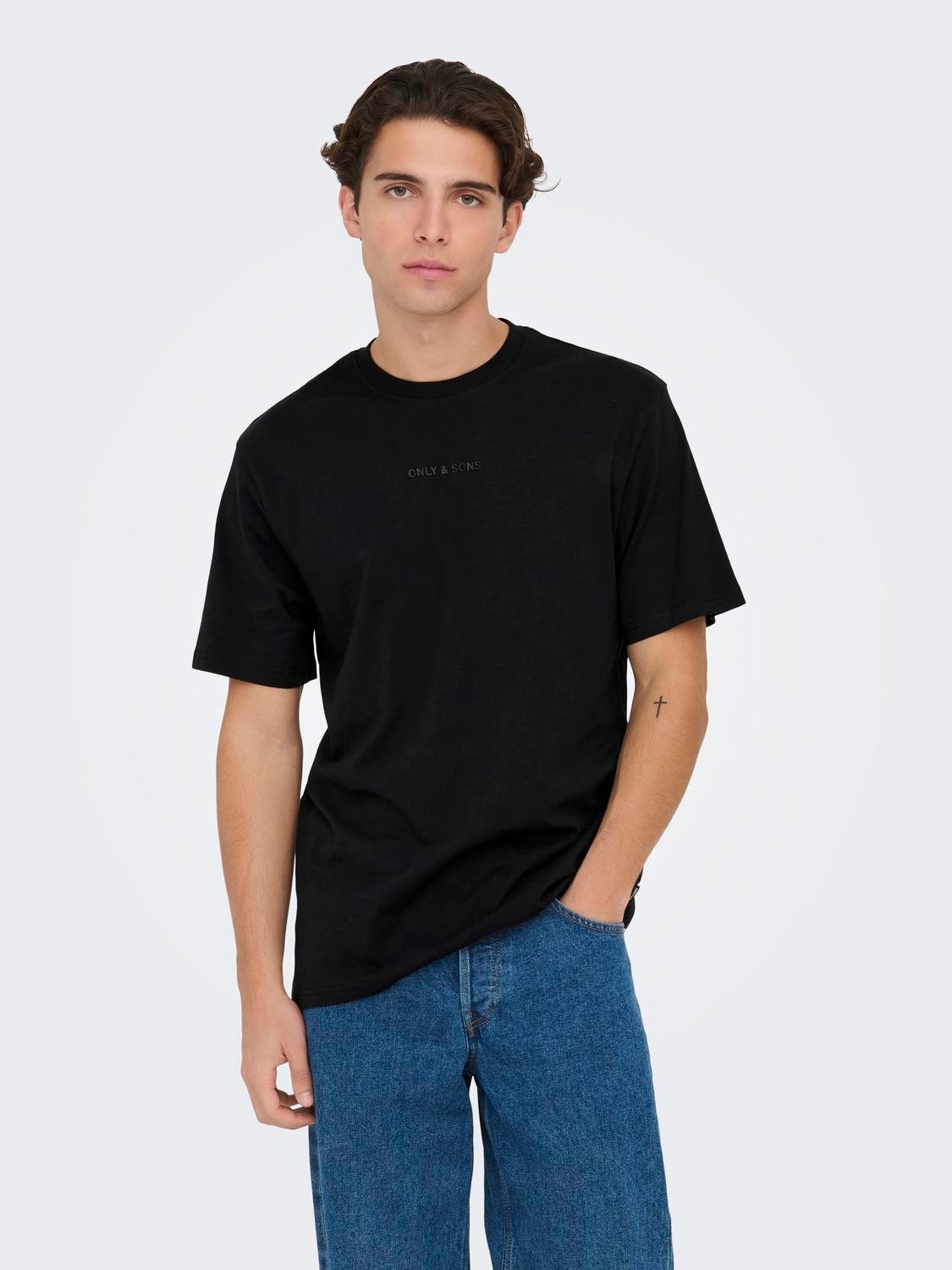 ONLY & SONS O-neck t-shirt  -Black - 22028147