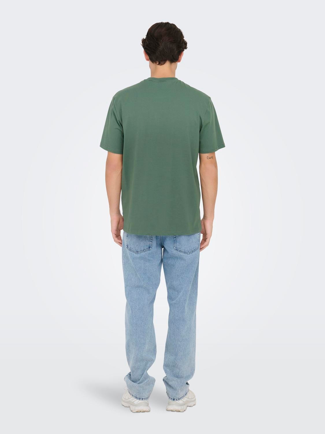 ONLY & SONS Camisetas Corte regular Cuello redondo -Dark Forest - 22028147