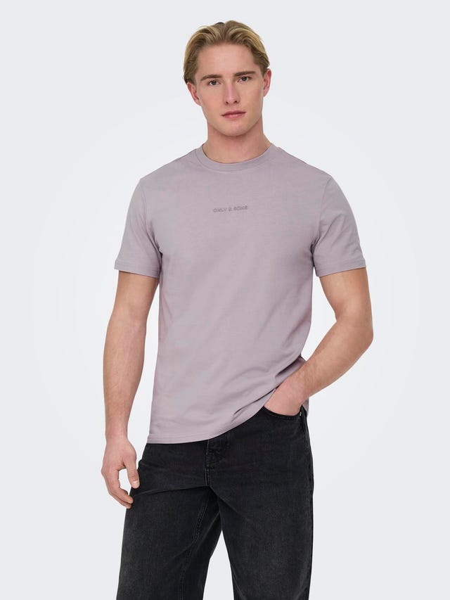 ONLY & SONS T-shirts Regular Fit Col rond - 22028147