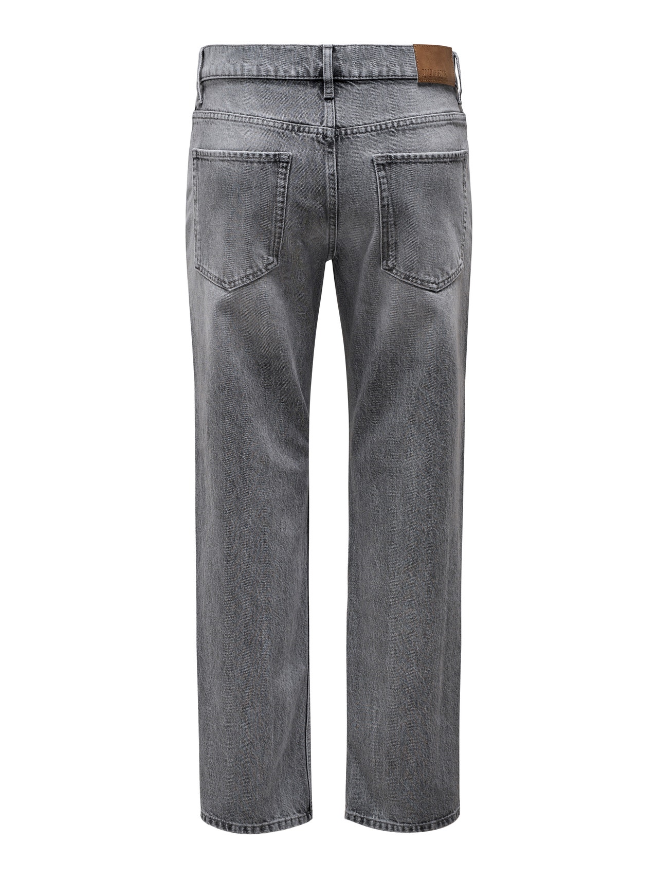 ONLY & SONS Straight Fit Mid rise Jeans -Medium Grey Denim - 22028202