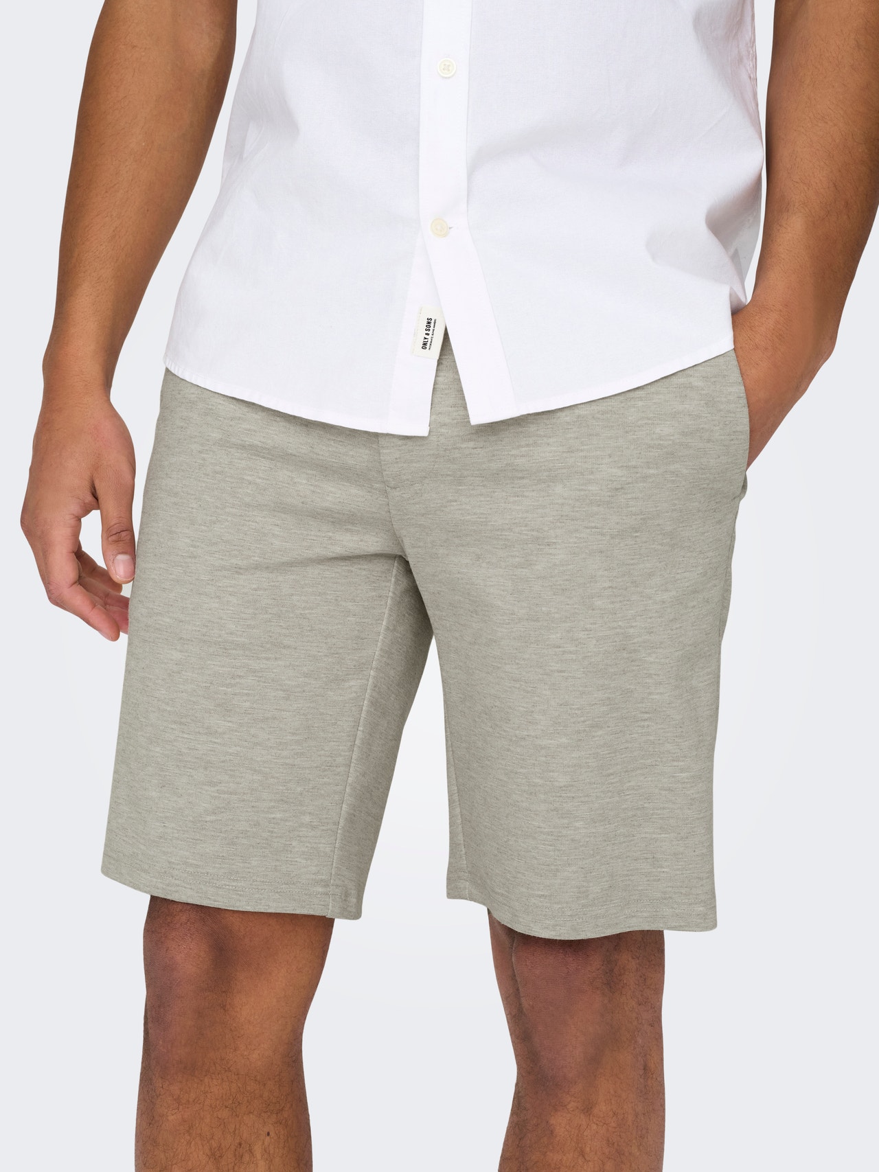 ONLY & SONS Normal passform Shorts -Chinchilla - 22028247