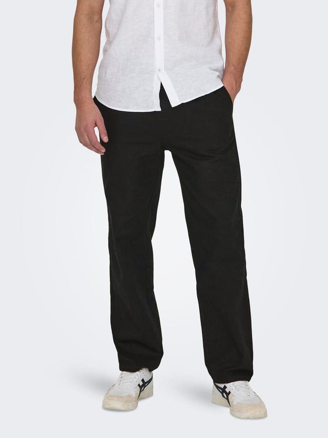 ONLY & SONS Loose Fit Mid rise Trousers - 22028267