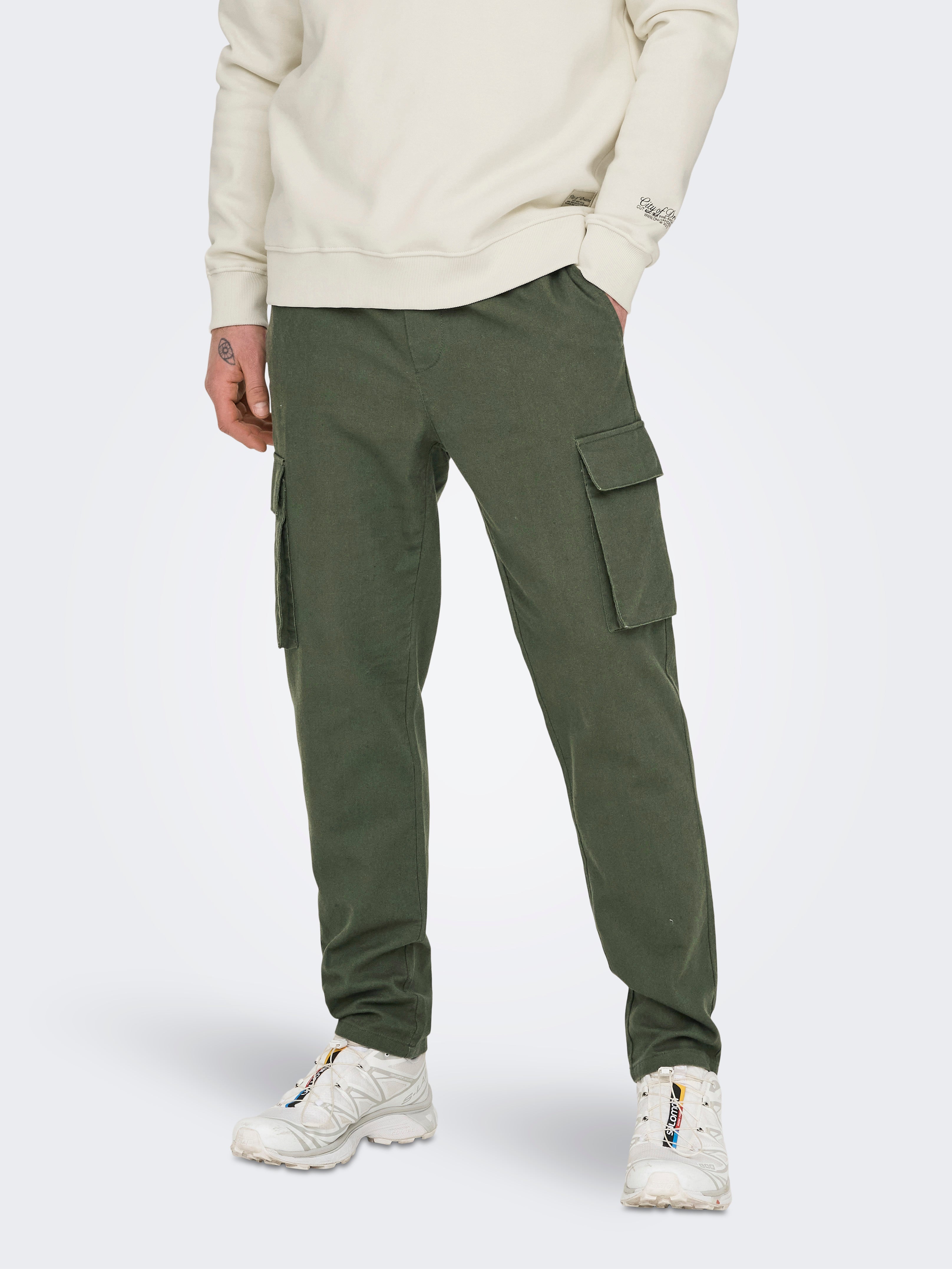 【U LAN】(UNISEX) Blessing Half Cargo Pants MEN'S BLAHZAY CARGO PANT - ThirtyTwo US