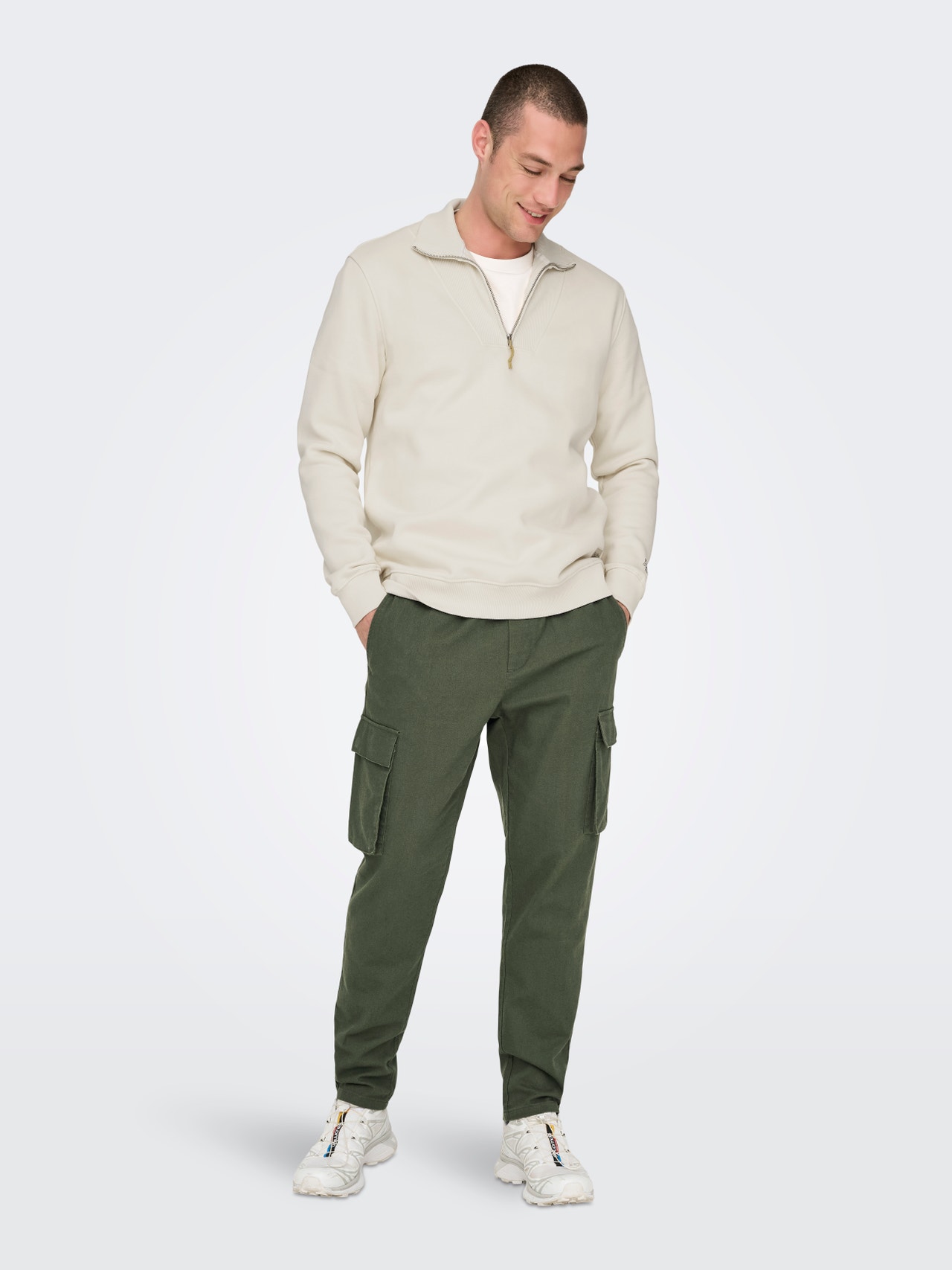 ONLY & SONS Tapered fit Broeken -Olive Night - 22028268