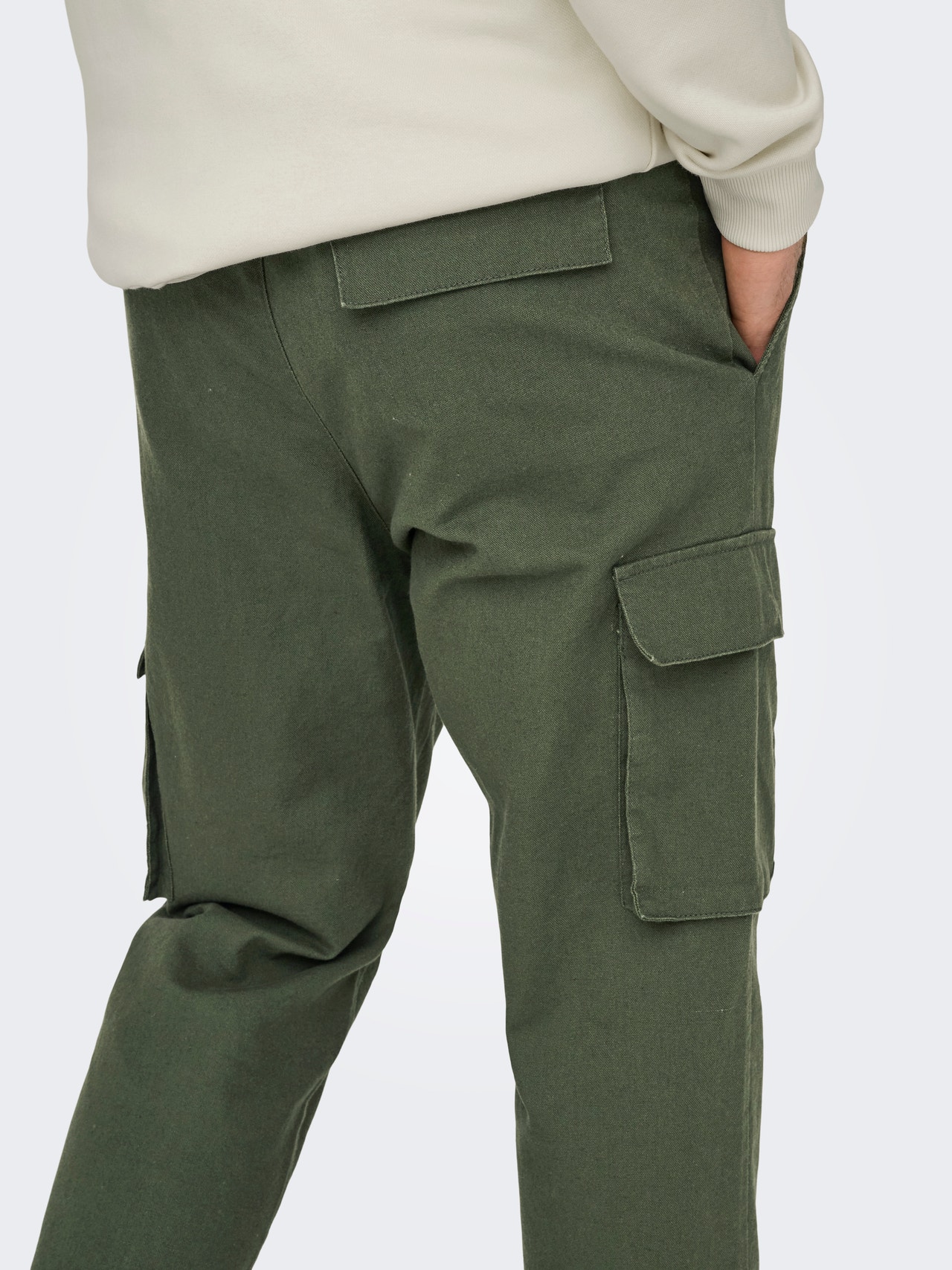 ONLY & SONS Pantalones Corte tapered -Olive Night - 22028268