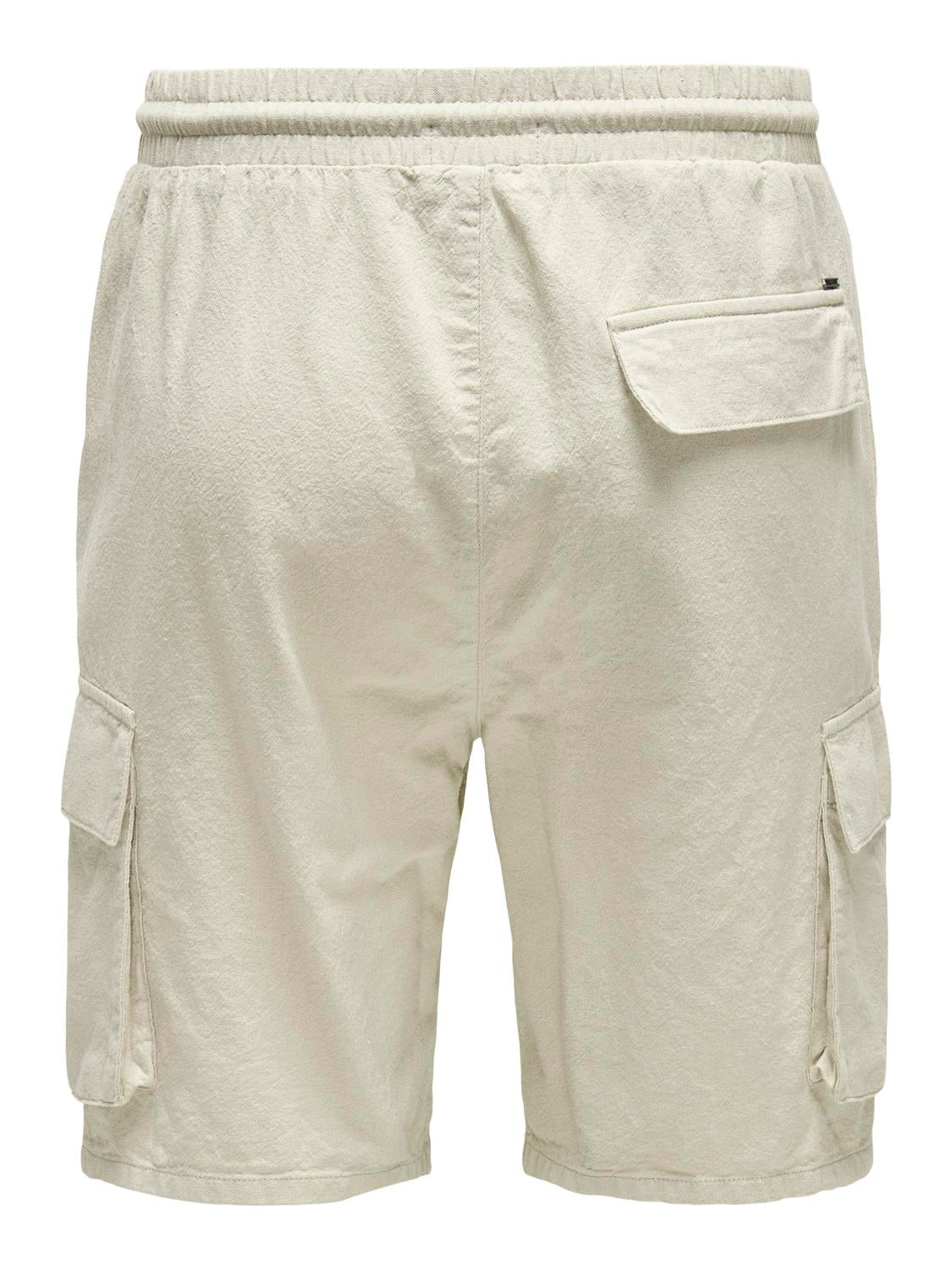 ONSSINUS Loose Fit Cargo Shorts | Light Grey | ONLY & SONS®