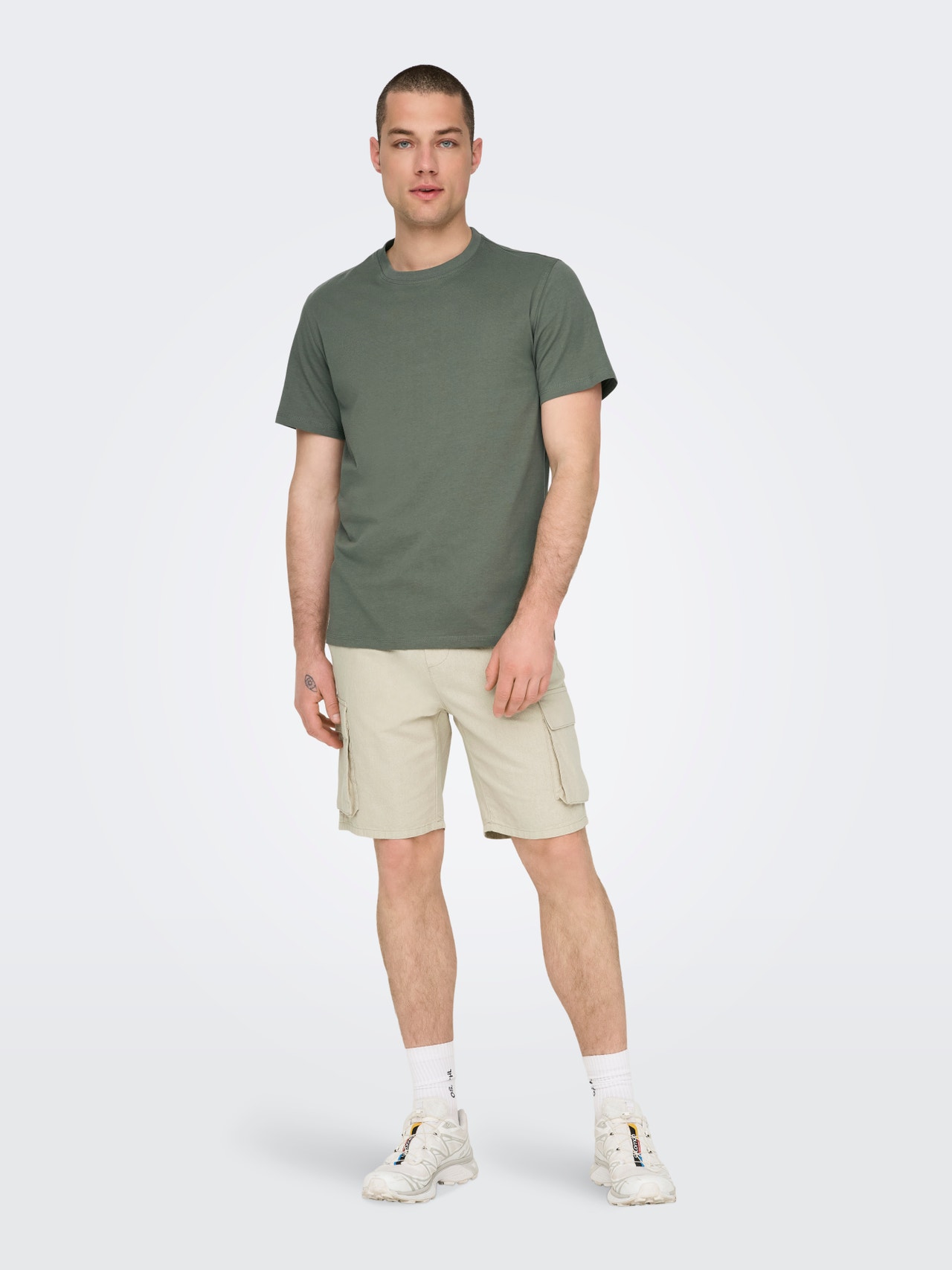 ONLY & SONS Loose fit Reisitaskushortsit -Silver Lining - 22028269