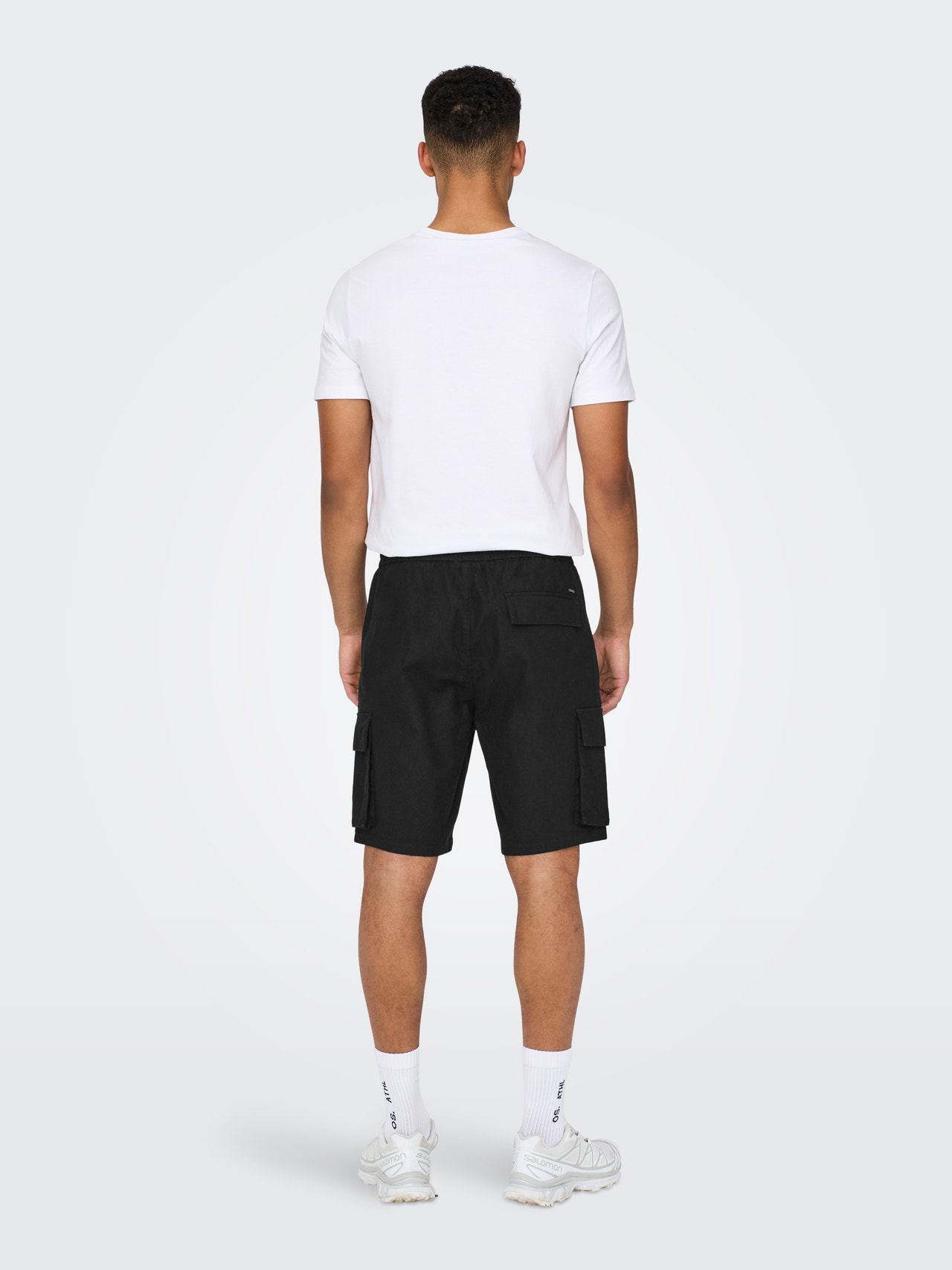 ONLY & SONS Loose Fit Cargo Shorts -Black - 22028269