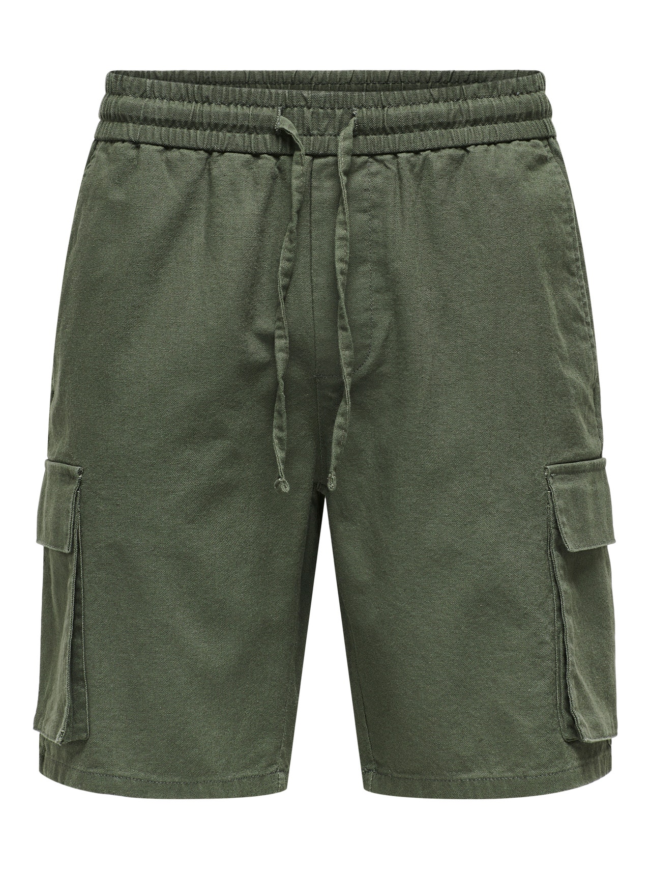 ONLY & SONS Bermuda cargo Loose Fit -Olive Night - 22028269