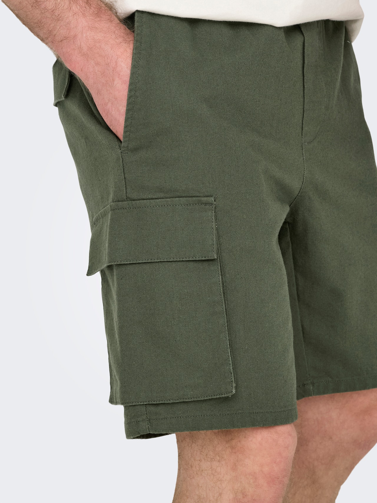ONLY & SONS Loose fit Cargoshorts -Olive Night - 22028269