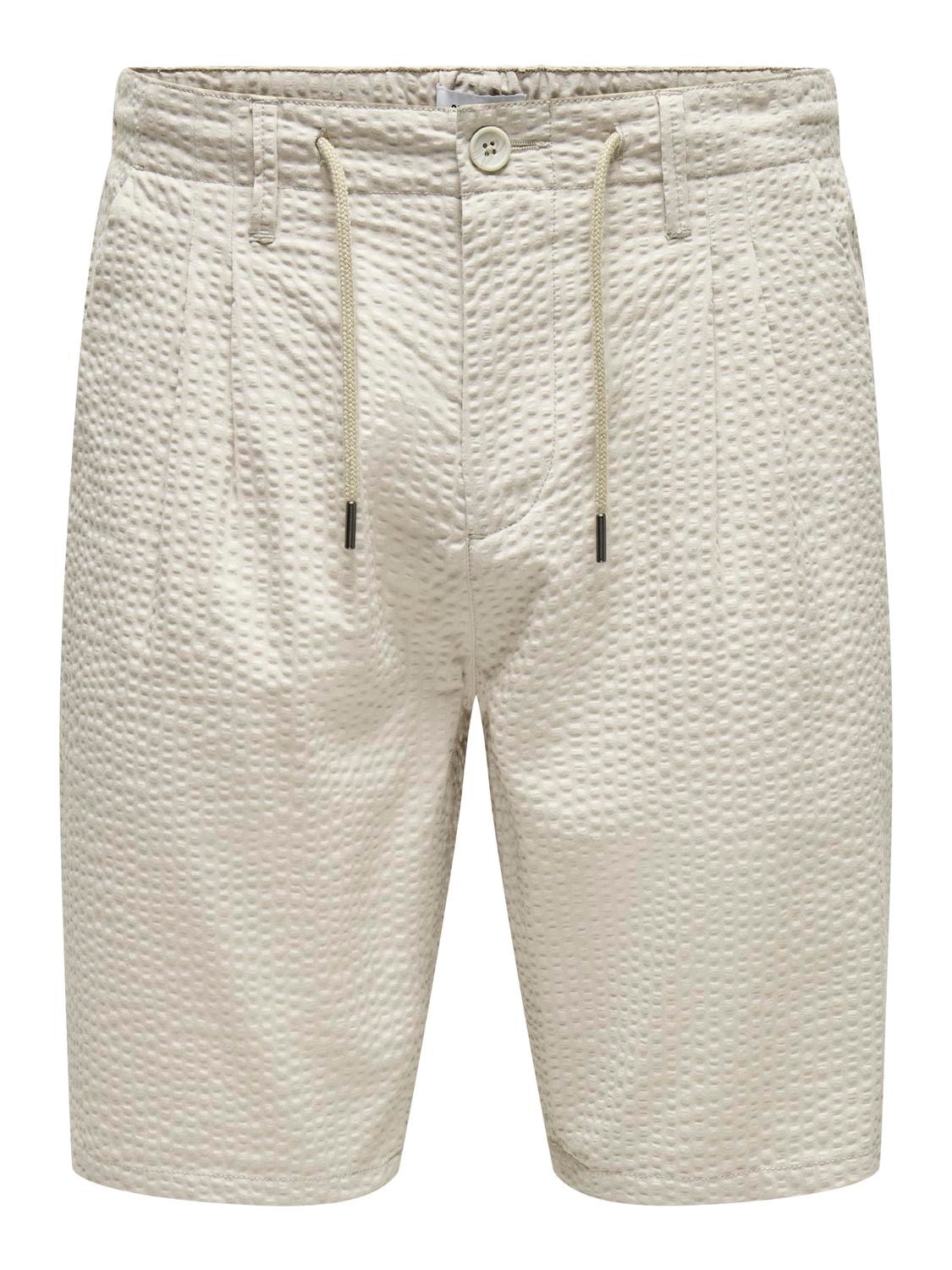 ONLY & SONS Normal geschnitten Shorts -Silver Lining - 22028301