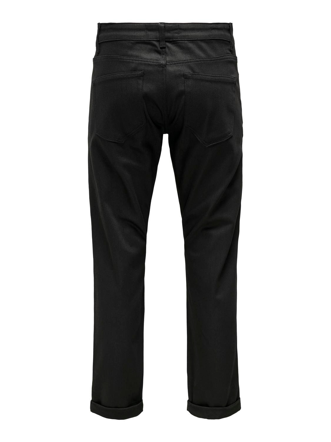 ONLY & SONS Jeans Regular Fit Taille moyenne -Black Denim - 22028311