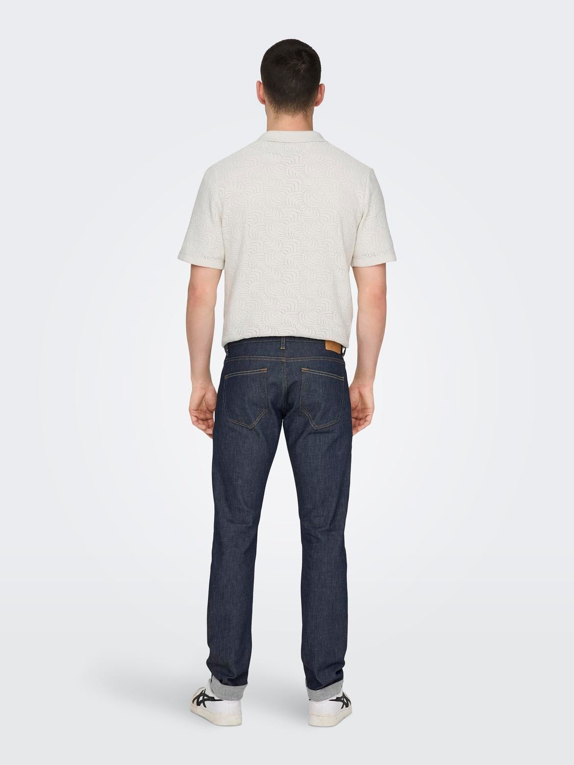 ONLY & SONS Slim Fit Lavt snitt Jeans -Blue Denim - 22028319