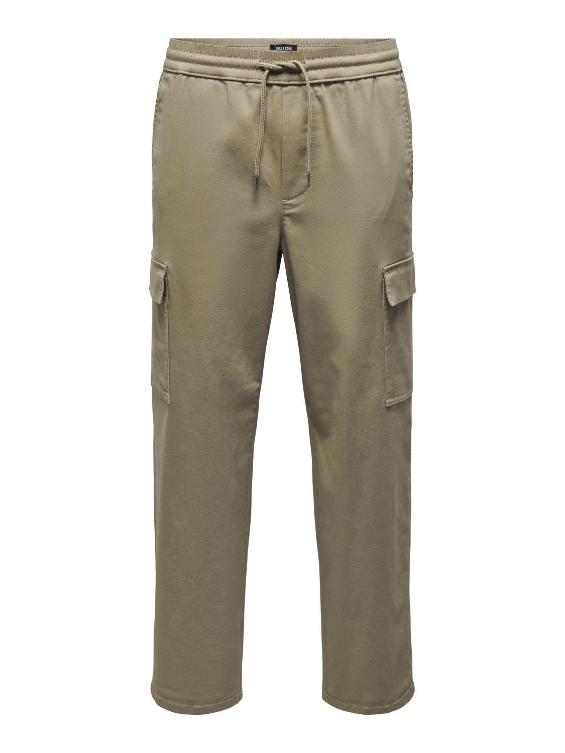 ONLY & SONS Classic cargo trousers -Chinchilla - 22028328