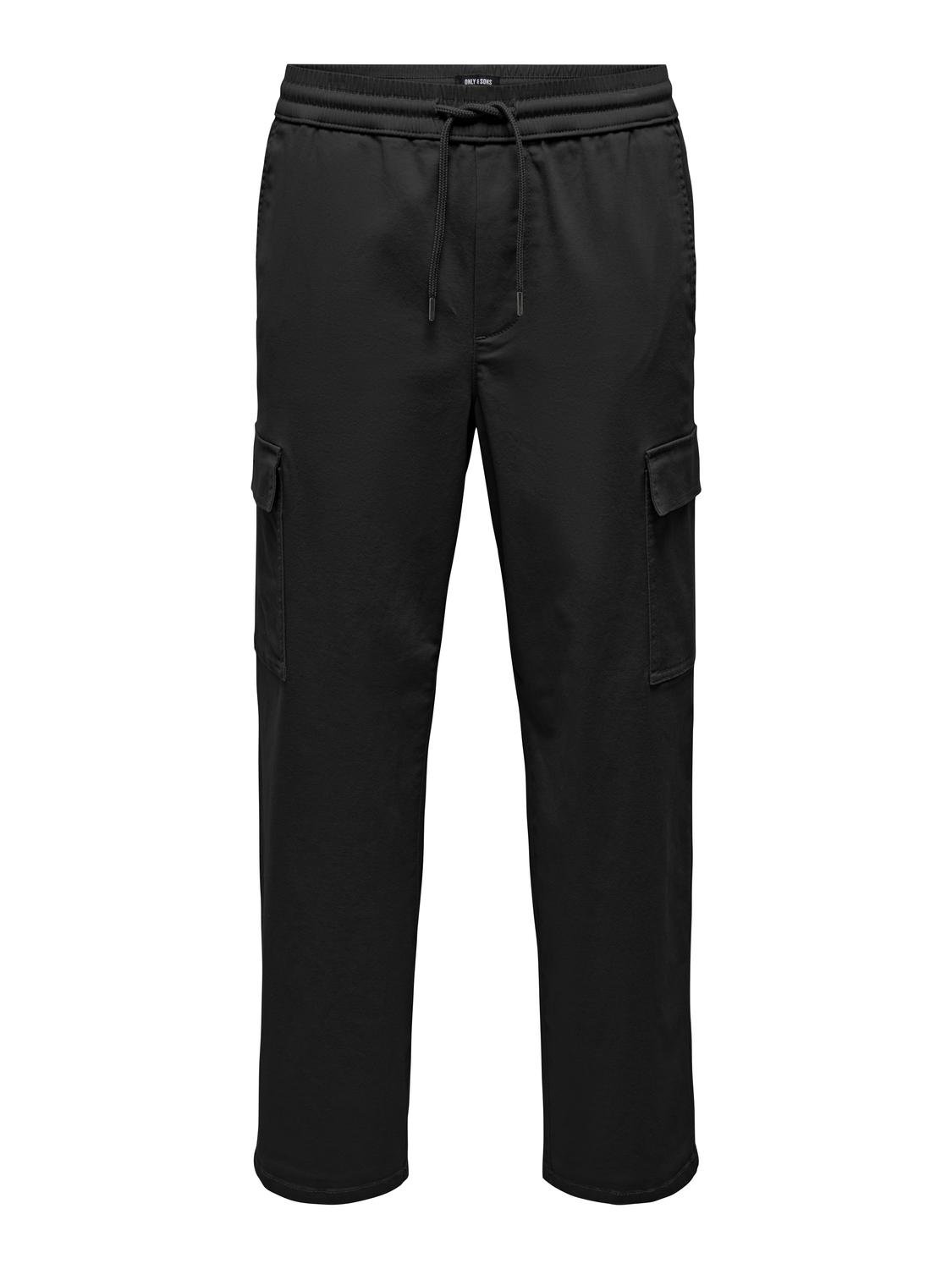 ONLY & SONS Loose Fit Trousers -Black - 22028328