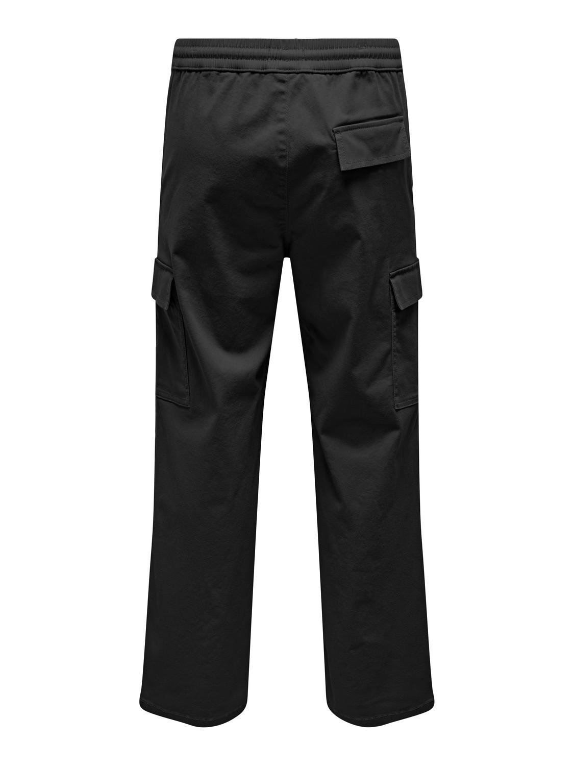 ONLY & SONS Loose Fit Trousers -Black - 22028328