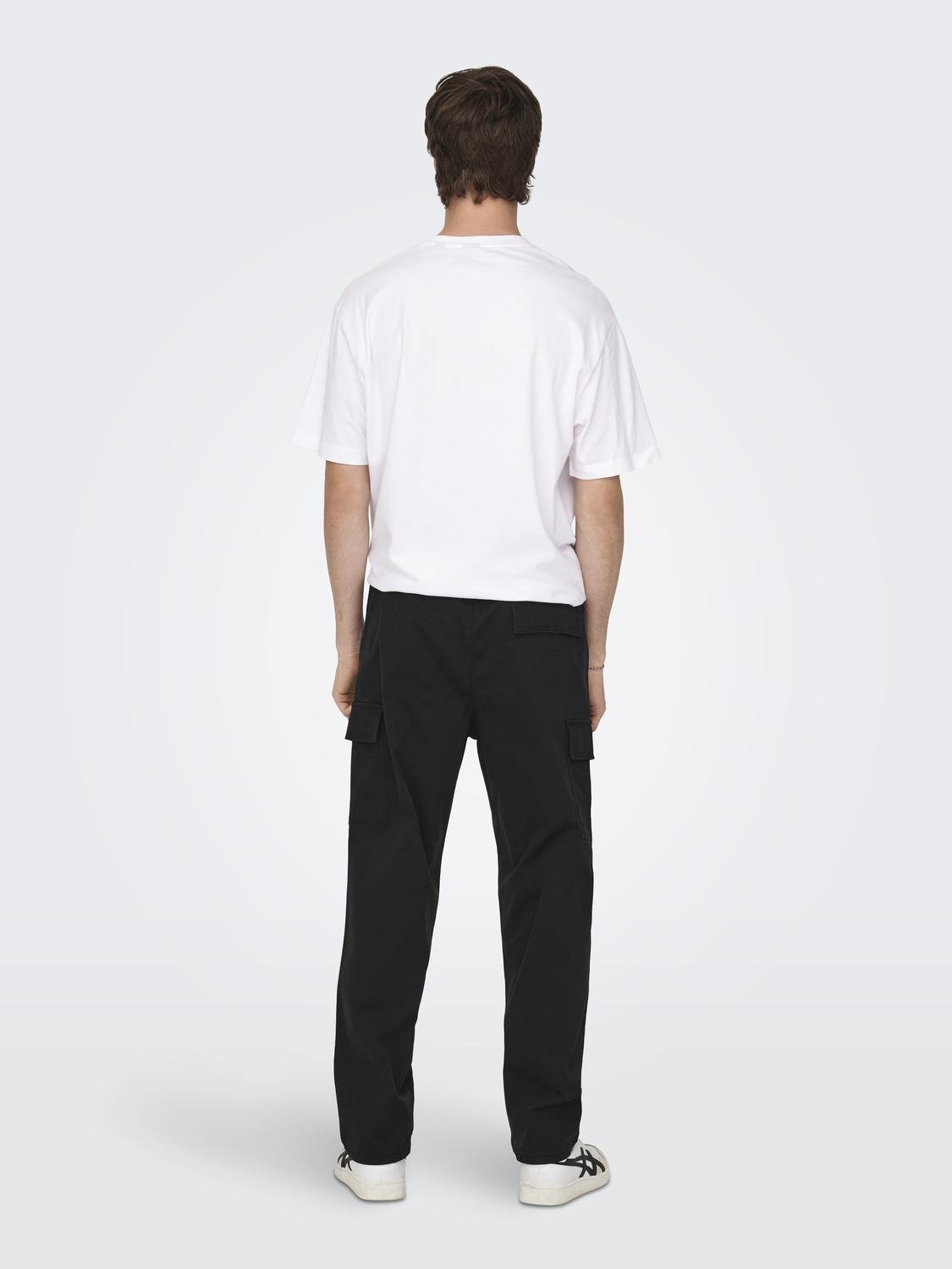 ONLY & SONS Classic cargo trousers -Black - 22028328
