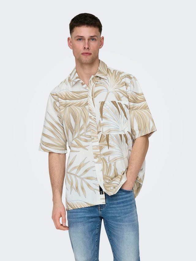 ONLY & SONS Relaxed fit Overhemd kraag Overhemd - 22028342