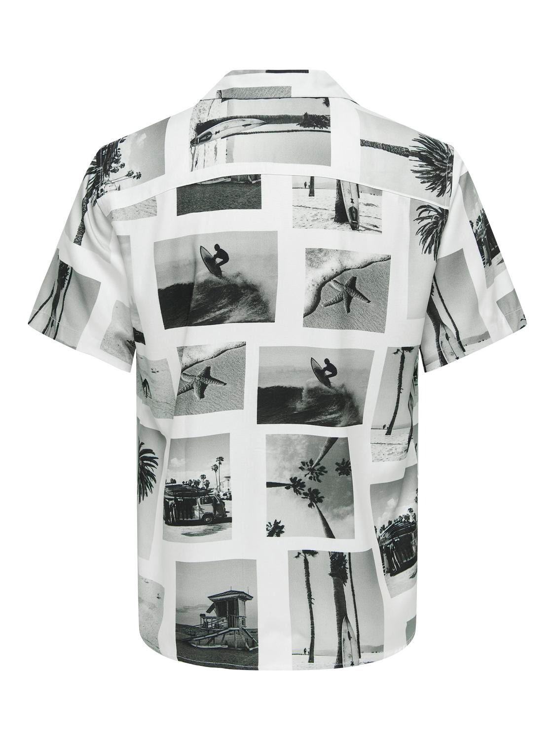 ONLY & SONS Regular fit Overhemd kraag Overhemd -Bright White - 22028347