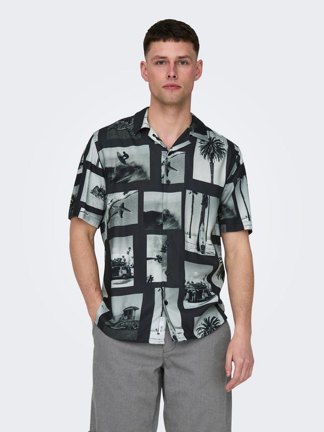 ONLY & SONS Regular fit Overhemd kraag Overhemd - 22028347