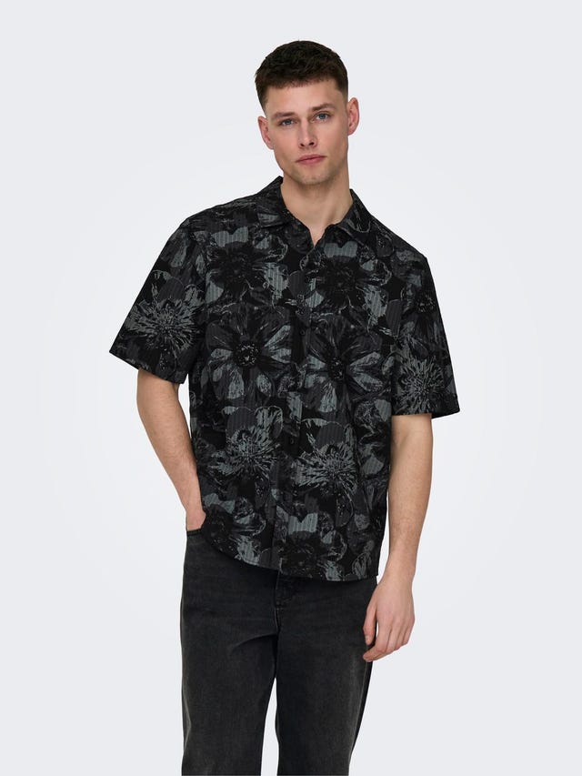 ONLY & SONS Short sleeved shirt with pattern - 22028356