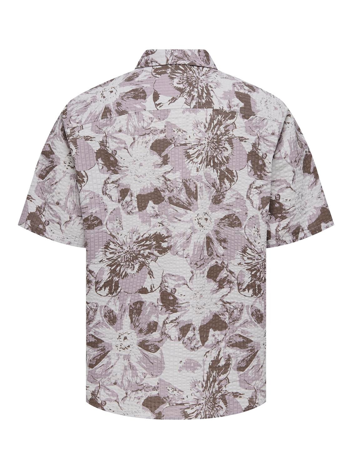 ONLY & SONS Short sleeved shirt with pattern -Raindrops - 22028356