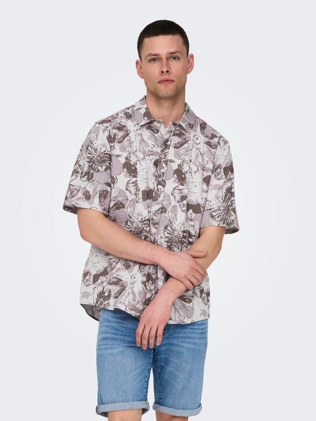 ONLY & SONS Relaxed fit Overhemd kraag Overhemd - 22028356