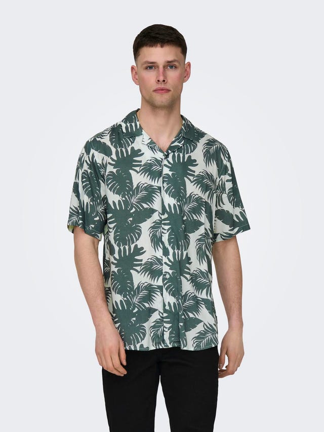 ONLY & SONS Short sleeved shirt with pattern - 22028400