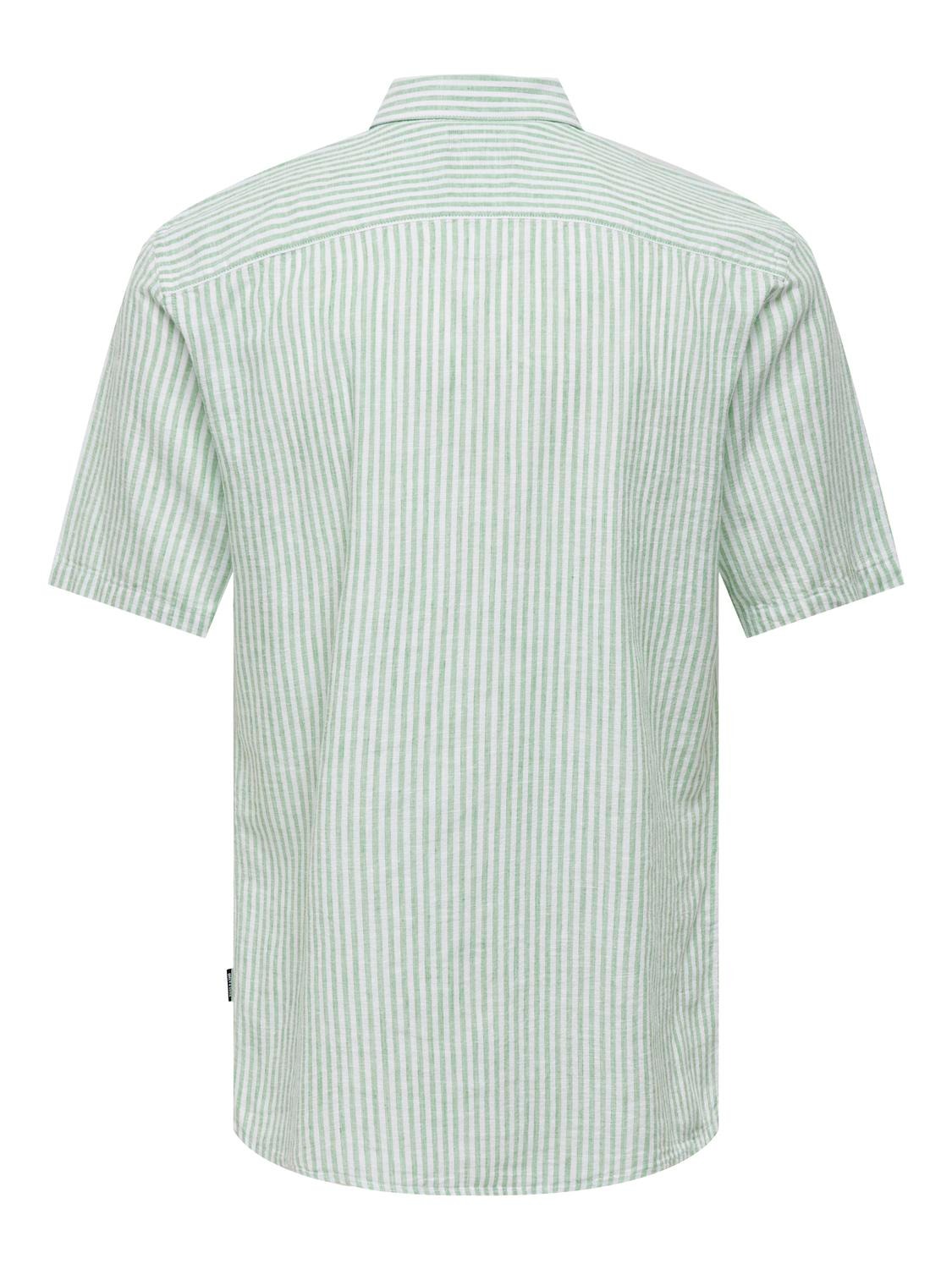 ONLY & SONS Slim Fit Shirt collar Shirt -Greenbriar - 22028416