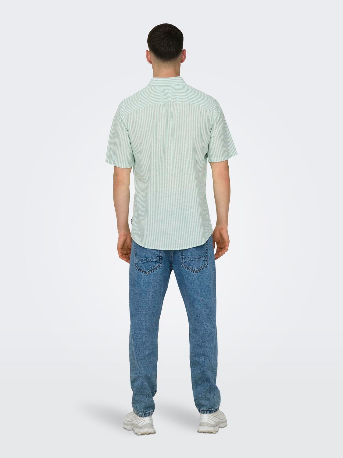ONLY & SONS Camicie Slim Fit Collo Camicia -Greenbriar - 22028416