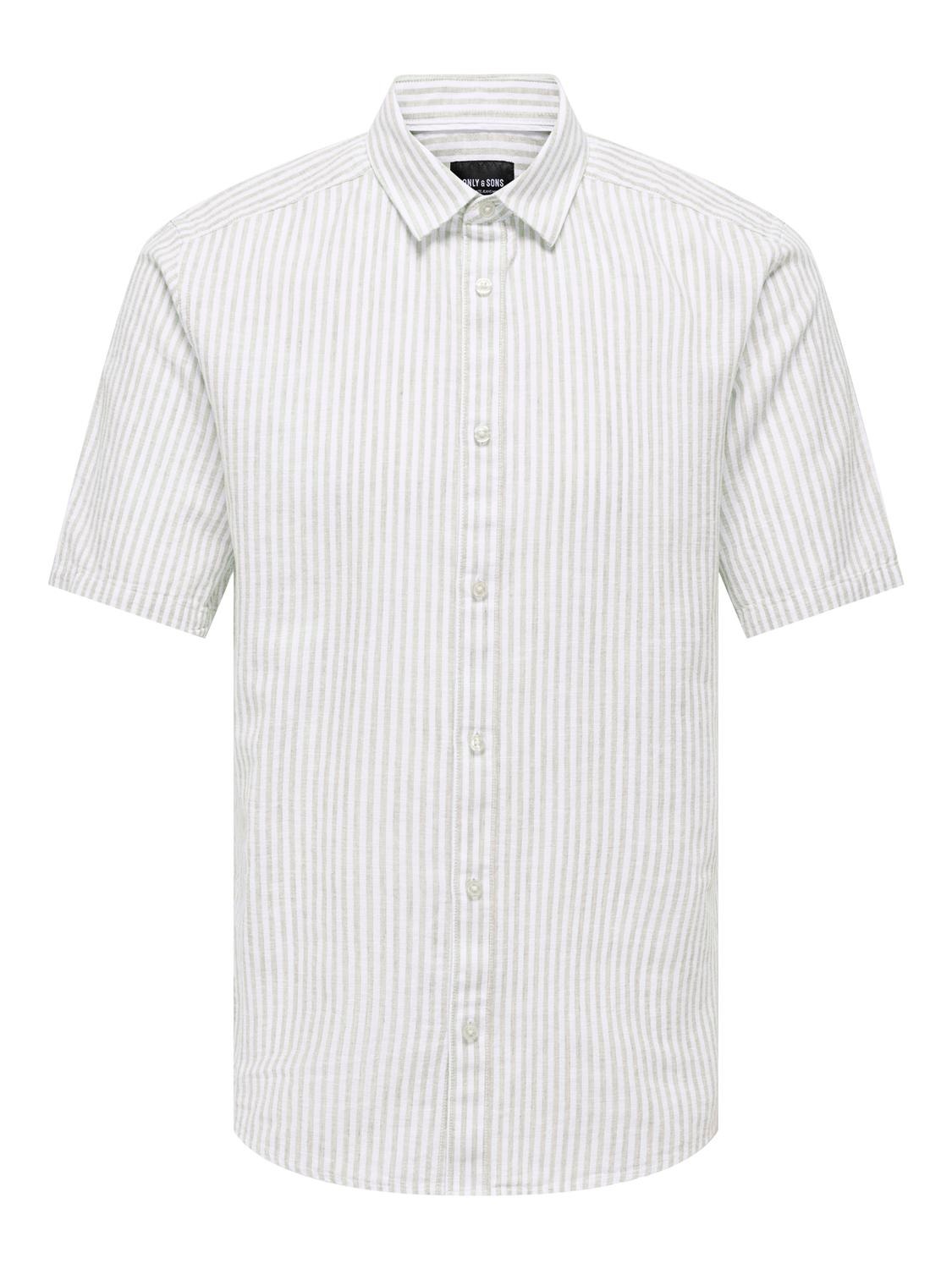 ONLY & SONS Shirt with short sleeves -Chinchilla - 22028416