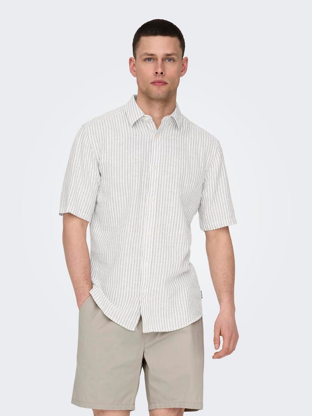 ONLY & SONS Slim fit Overhemd kraag Overhemd - 22028416