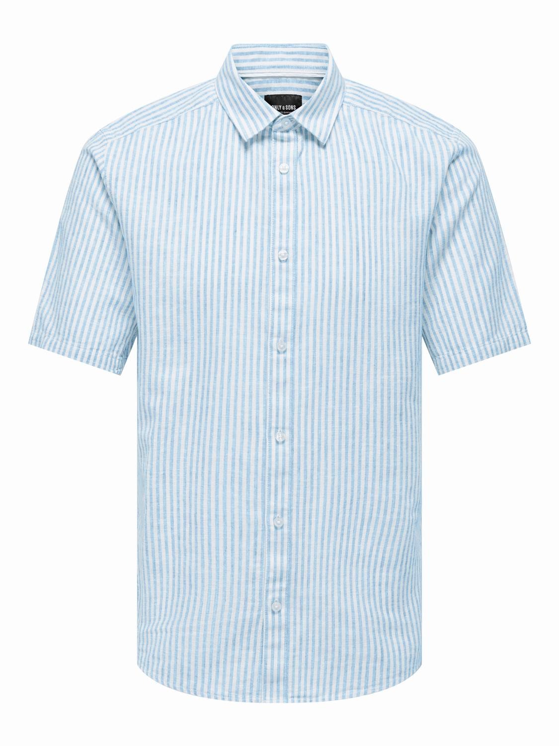 ONLY & SONS Skjorte med korte ærmer -Cashmere Blue - 22028416