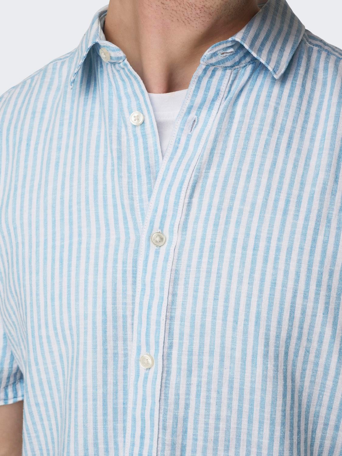 ONLY & SONS Camisas Corte slim Cuello de camisa -Cashmere Blue - 22028416