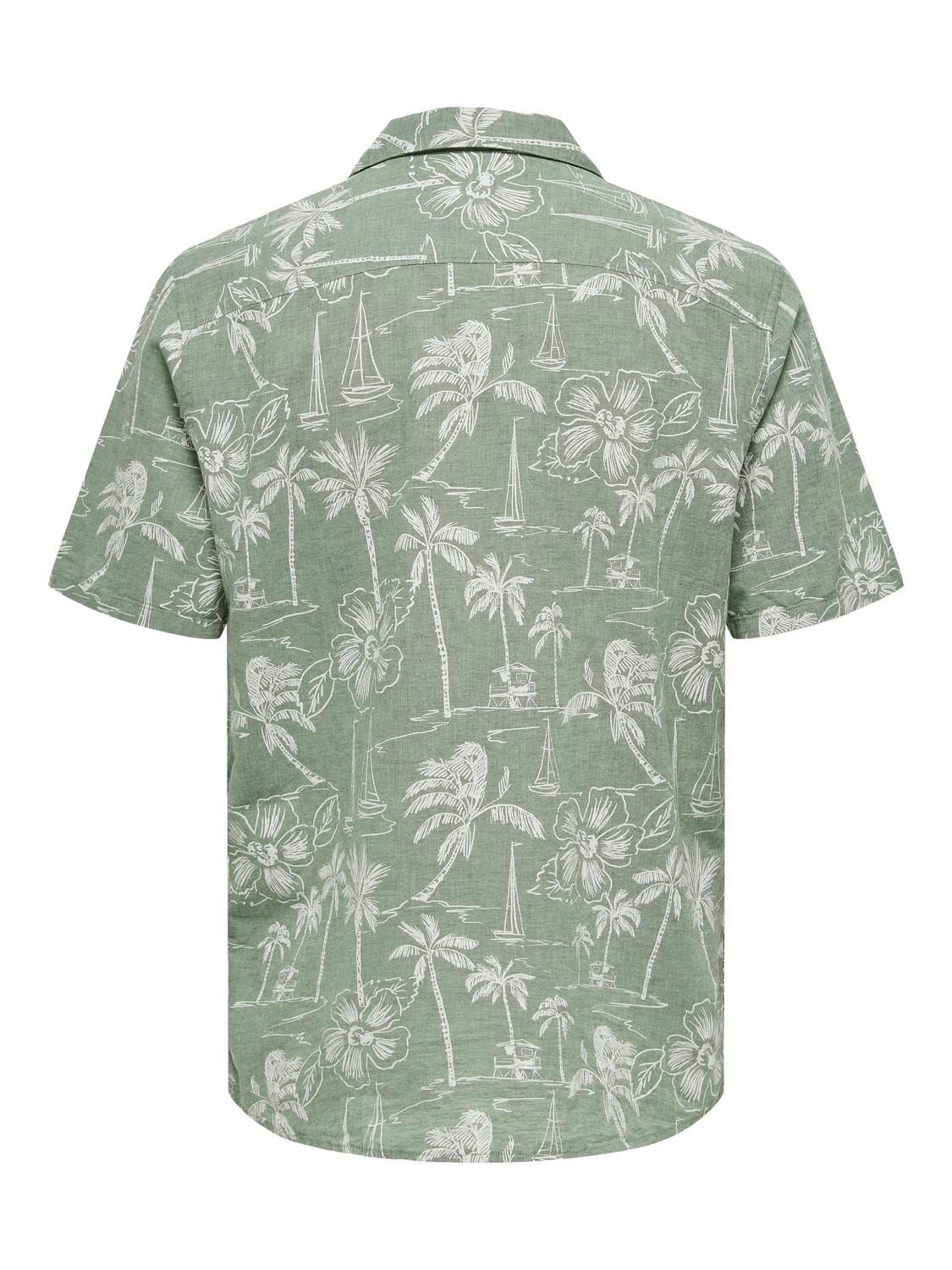 ONLY & SONS Regular fit Overhemd kraag Overhemd -Swamp - 22028423