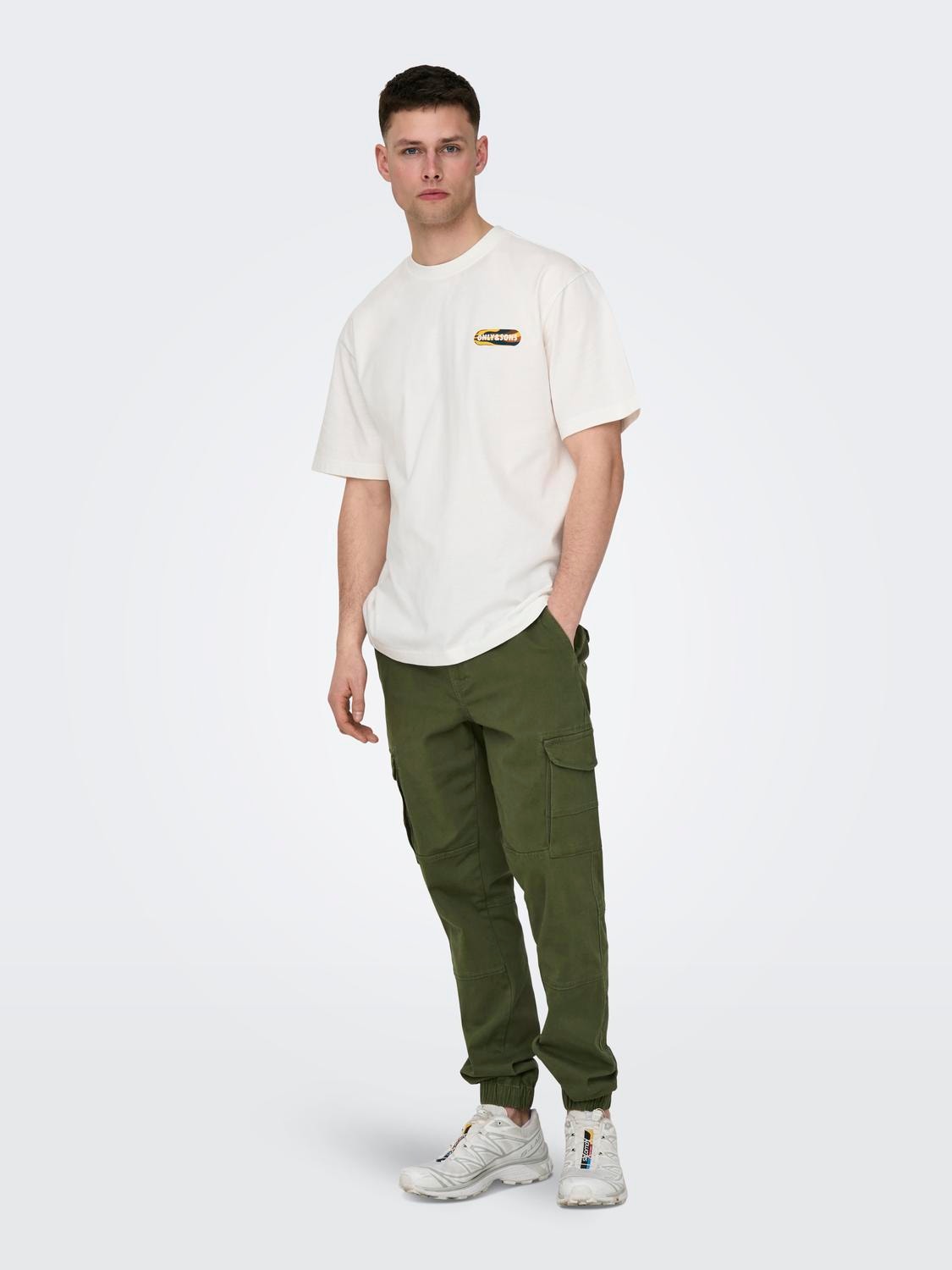 ONLY & SONS Classic cargo trousers -Olive Night - 22028434