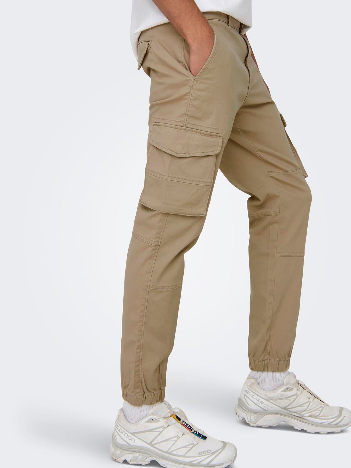 Pantalones Corte tapered Gris intermedio ONLY SONS