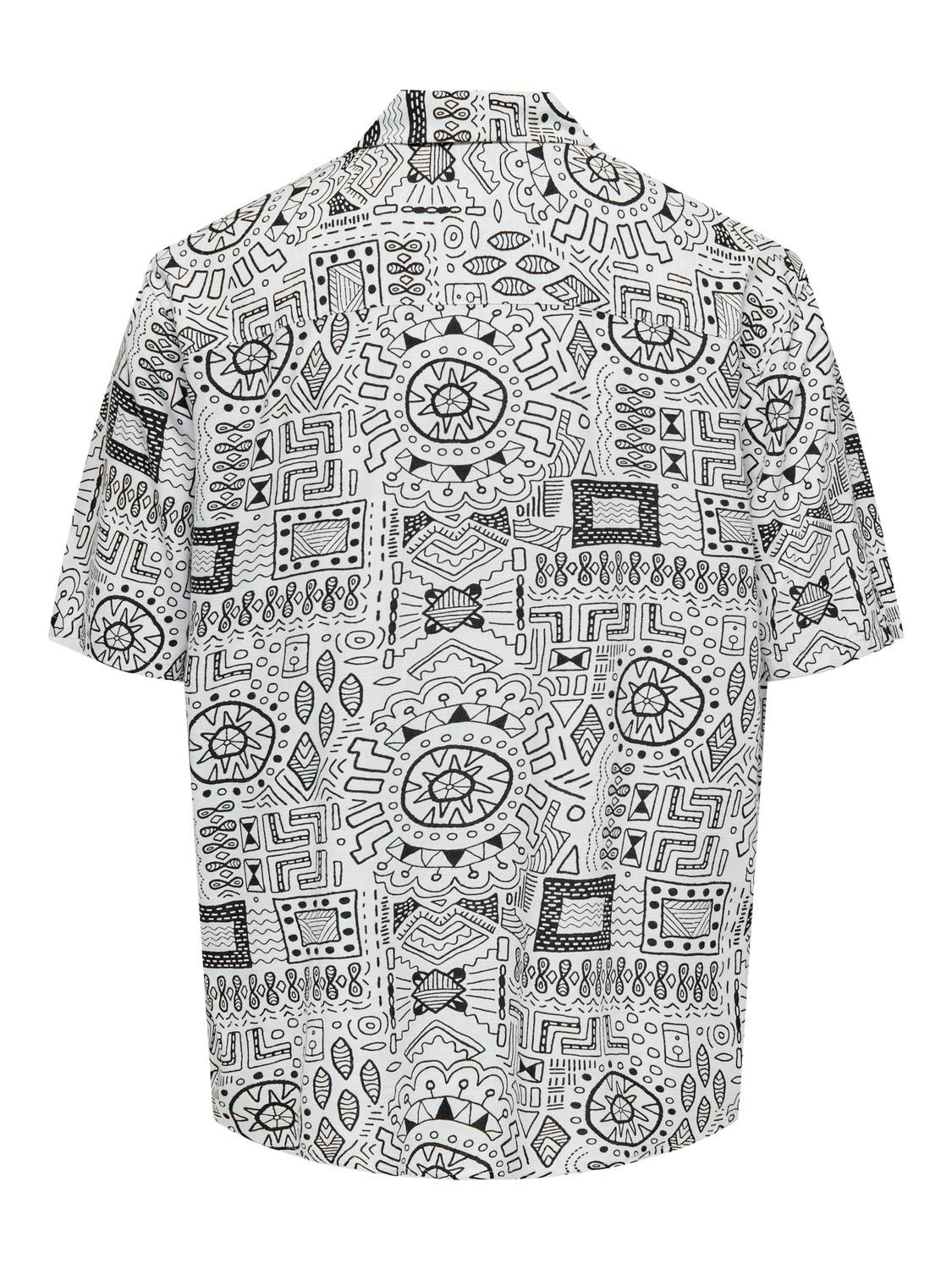 ONLY & SONS Short sleeved shirt with pattern -Cloud Dancer - 22028514