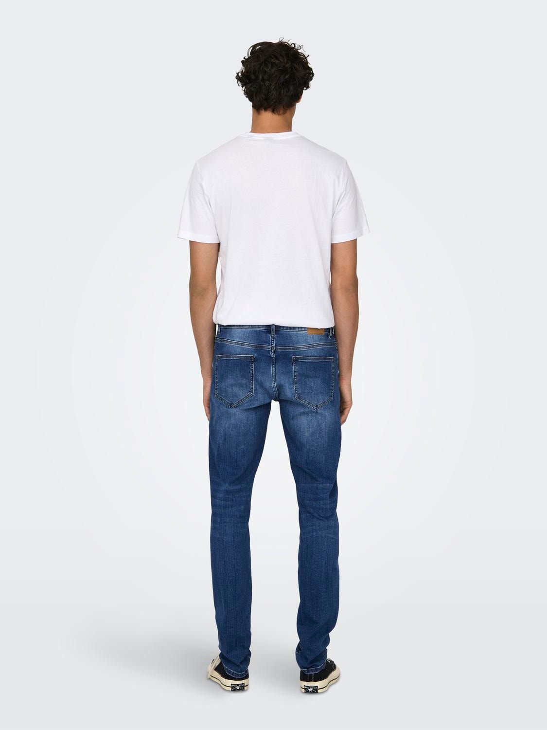ONLY & SONS Jeans Slim Fit Taille moyenne -Medium Blue Denim - 22028519