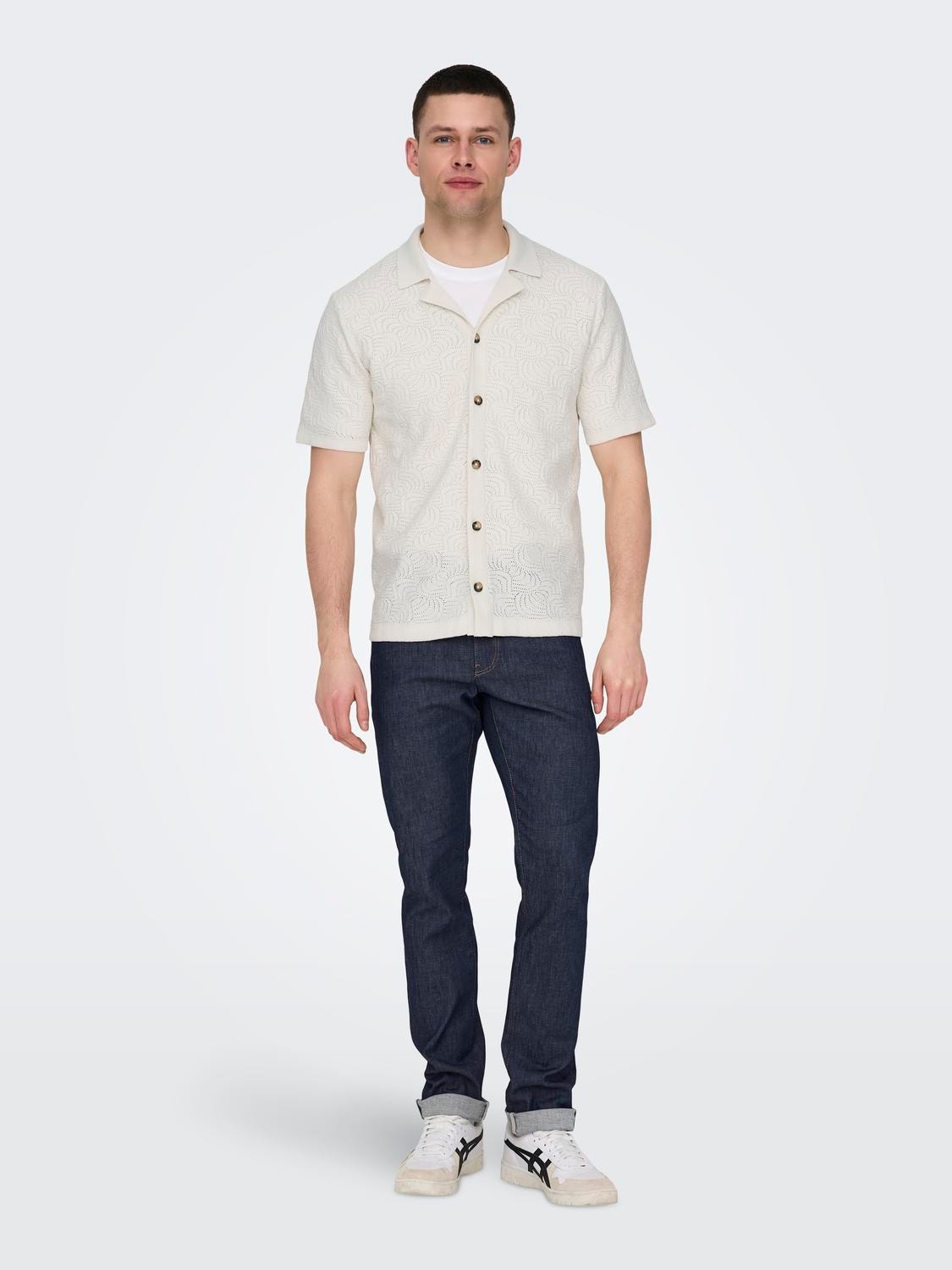 ONLY & SONS Short sleeved shirt -Antique White - 22028578