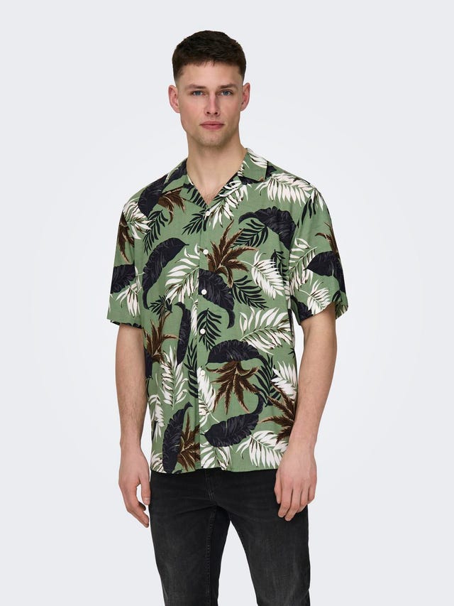 ONLY & SONS Short sleeved shirt with pattern - 22028616