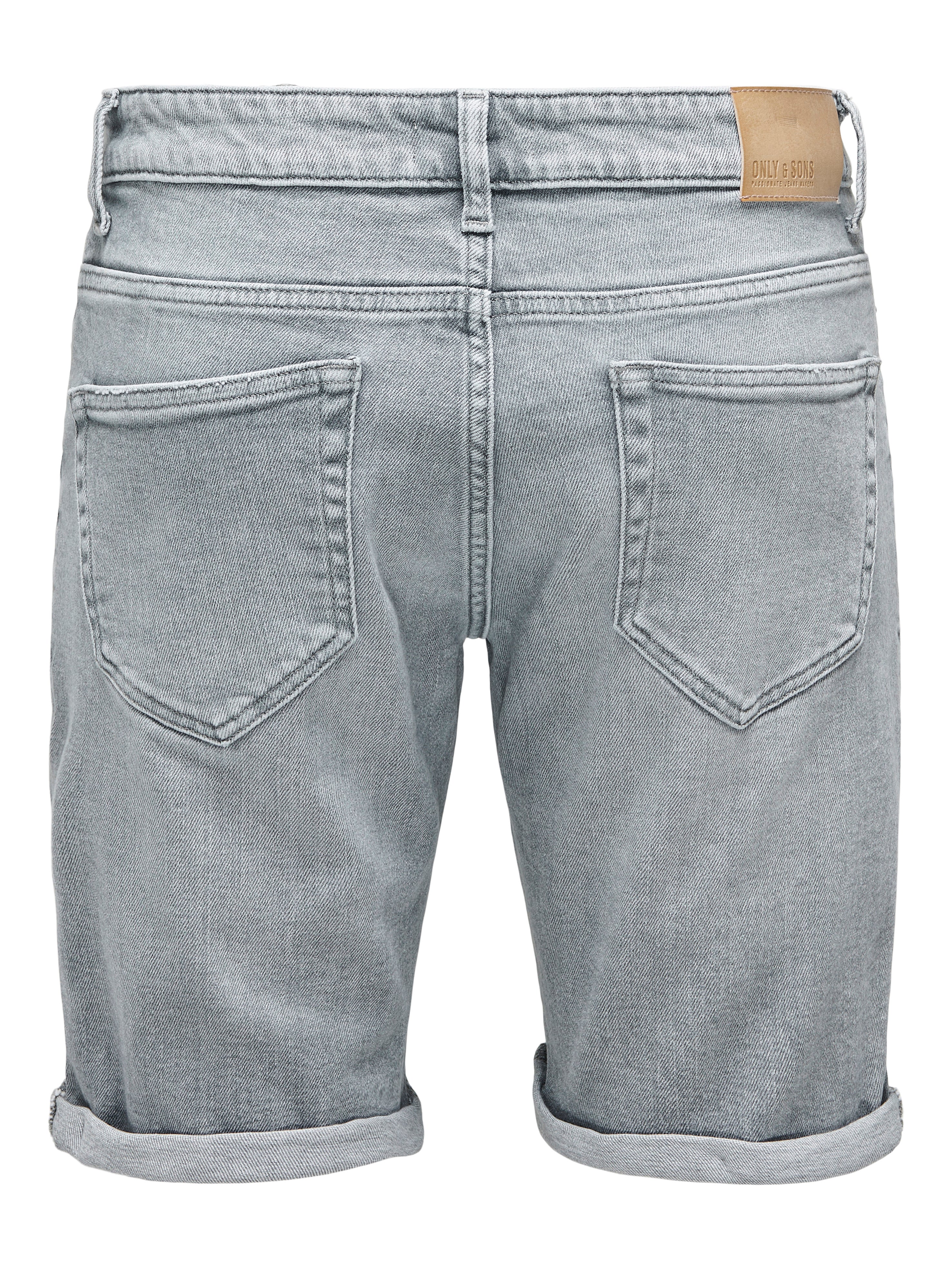 ONSPLY Mid waist Slim Fit Shorts | Medium Grey | ONLY & SONS®
