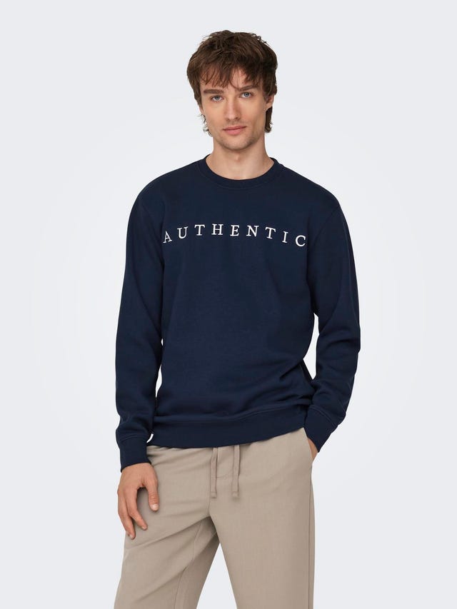 ONLY & SONS O-neck sweatshirt - 22028798